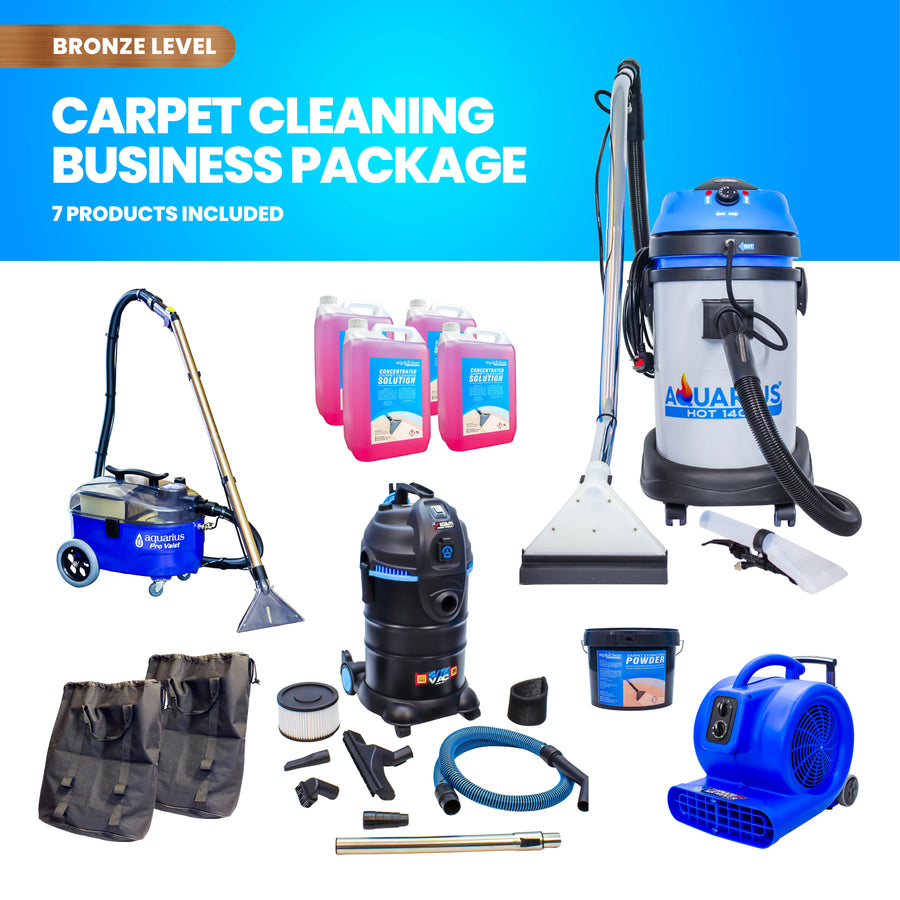 Professional Carpet & Upholstery Cleaning Equipment Business Start-Up Pack (Aquarius Hot 1400)