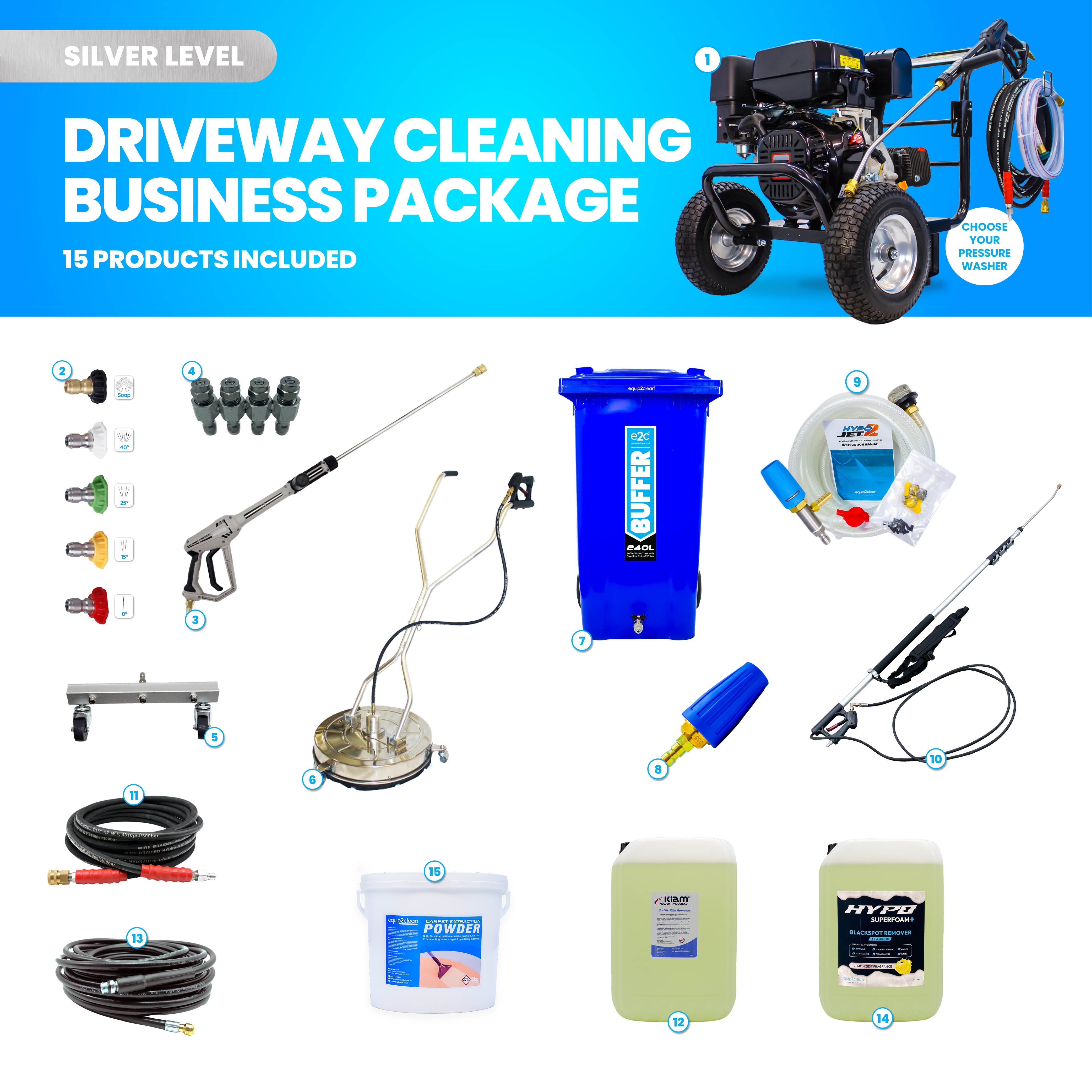 Silver Driveway Cleaning Specialist Business Start-up Package