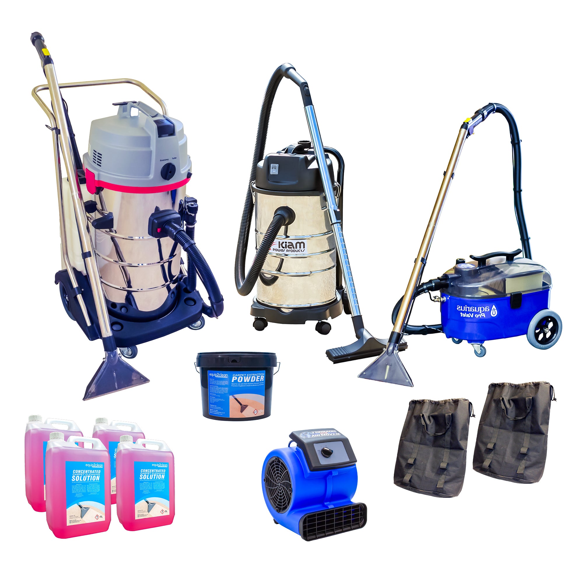 Pack de démarrage d'entreprise pour équipement professionnel de nettoyage de tapis et de tissus d'ameublement (entrepreneur Aquarius)