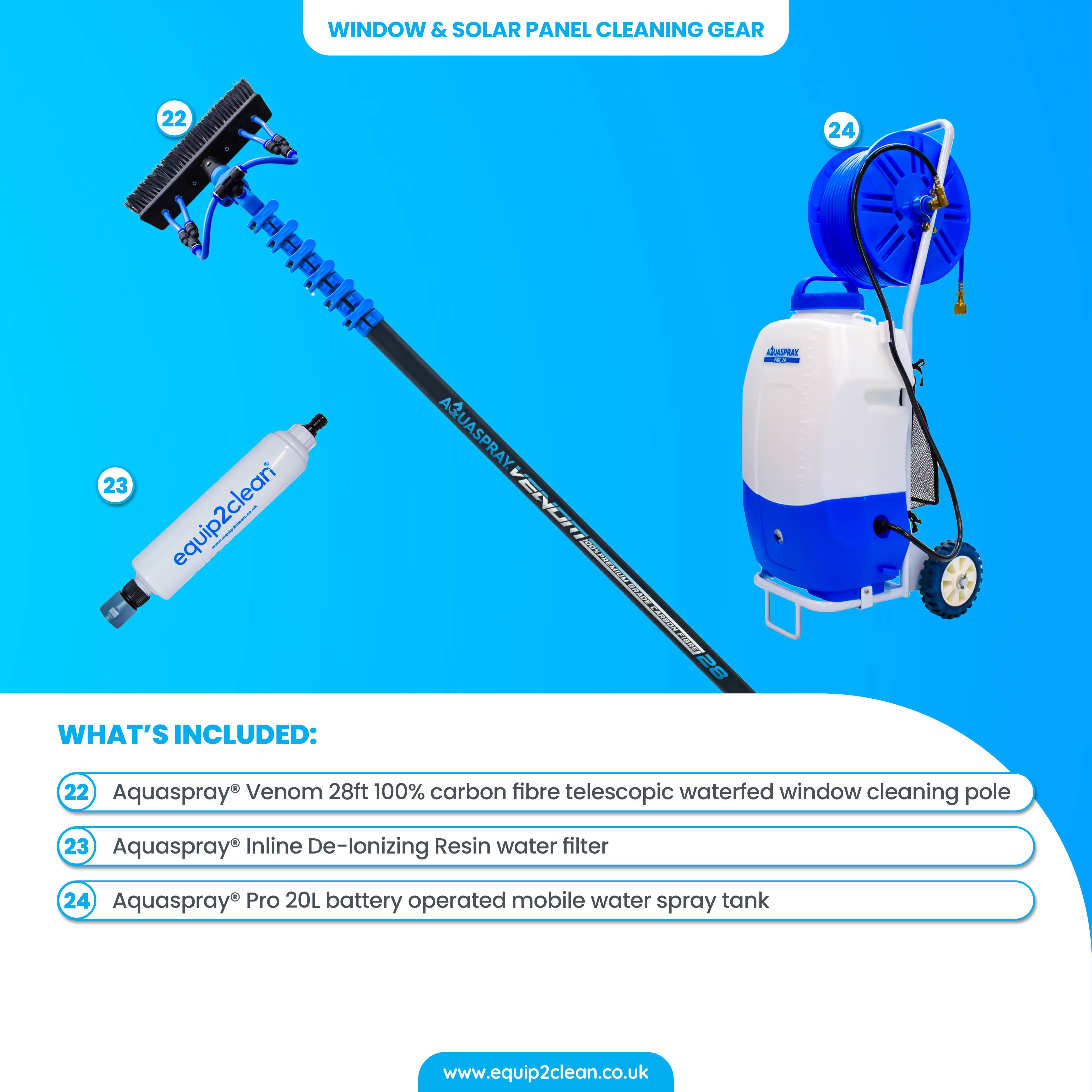 SILVER Exterior Cleaning Business Start-Up Package - Pressure washing, Gutter, Window, Roof cleaning equipment