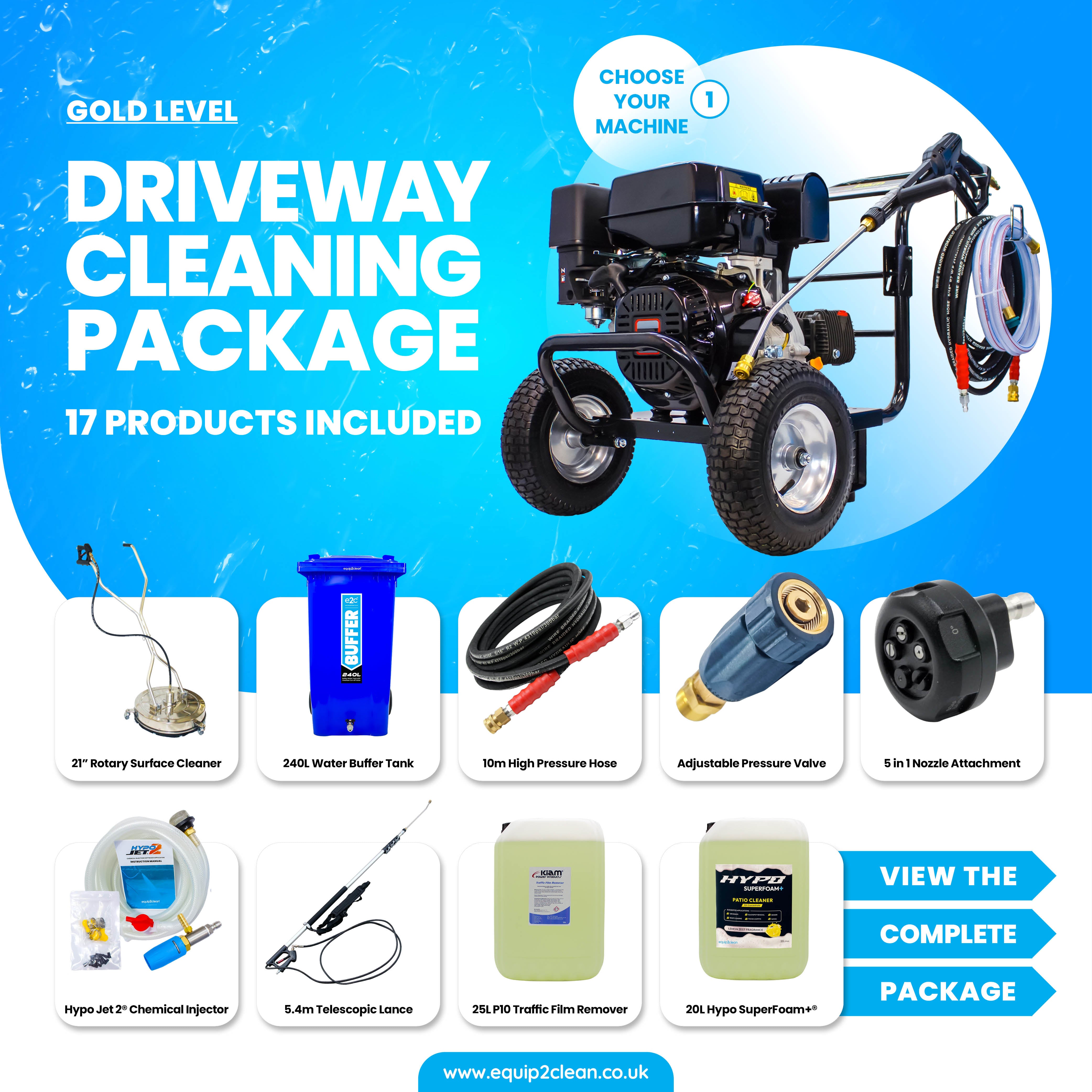 Gold Driveway Cleaning Specialist Business Start-up Package