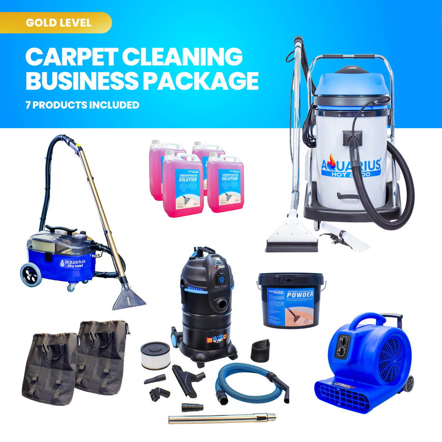 Pack de démarrage d'entreprise d'équipement de nettoyage professionnel de tapis et de tissus d'ameublement (Aquarius Hot 2800)