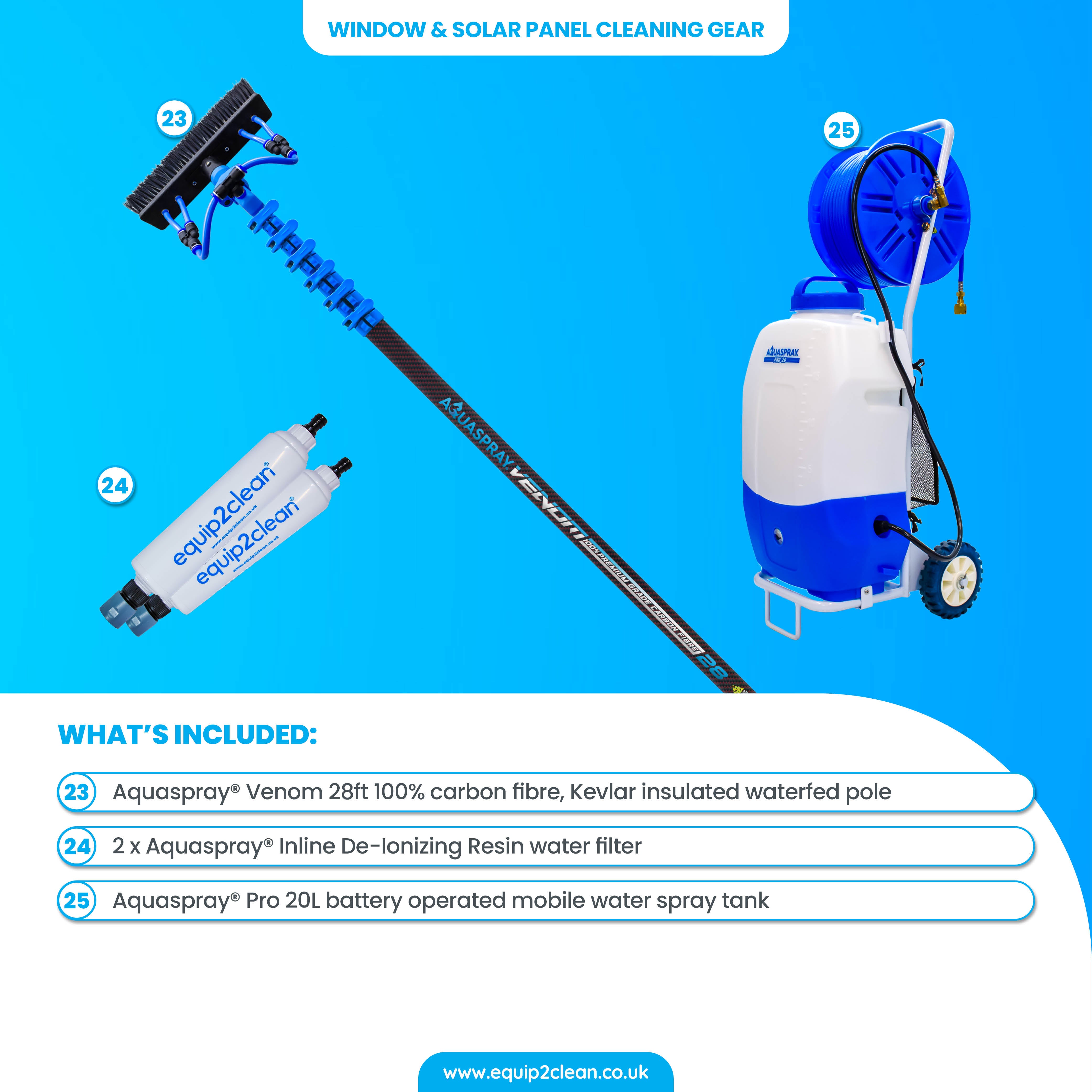 SILVER Exterior Cleaning Business Start-Up Package - Pressure washing, Gutter, Window, Roof cleaning equipment