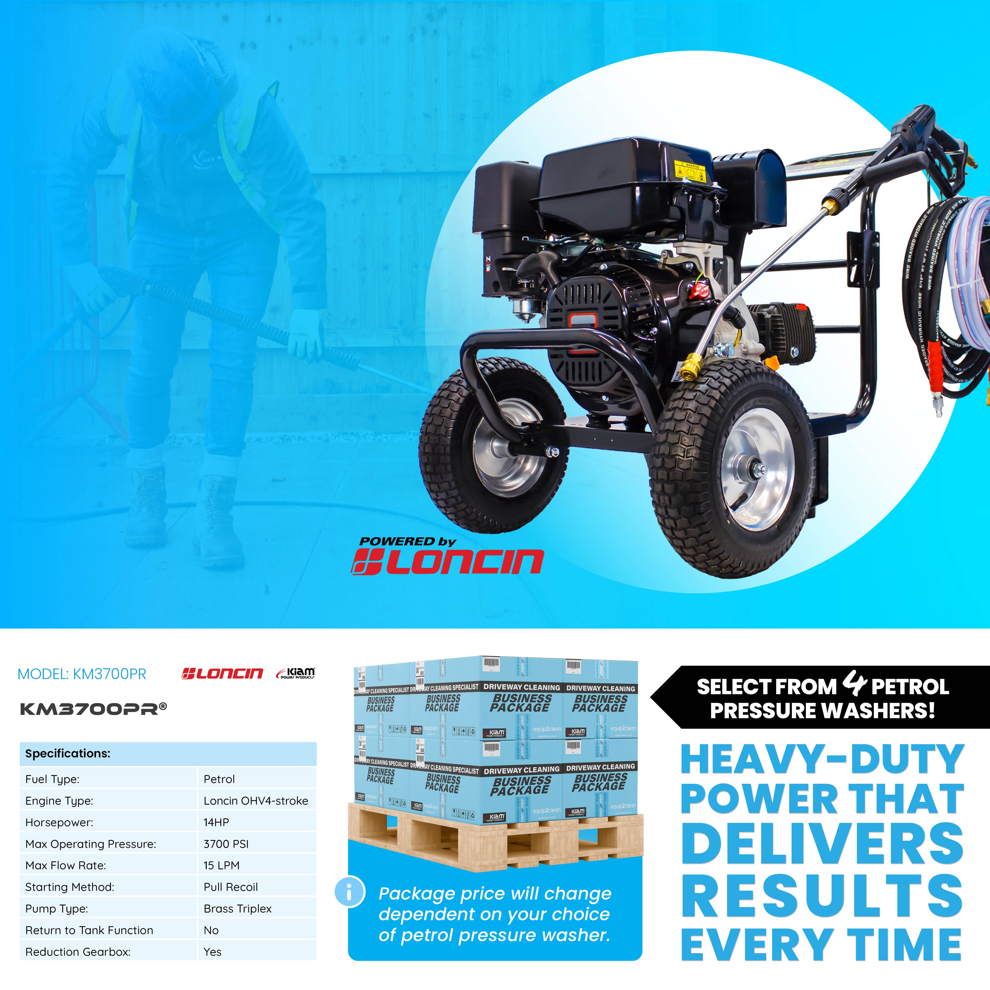 SILVER Exterior Cleaning Business Start-Up Package - Pressure washing, Gutter, Window, Roof cleaning equipment