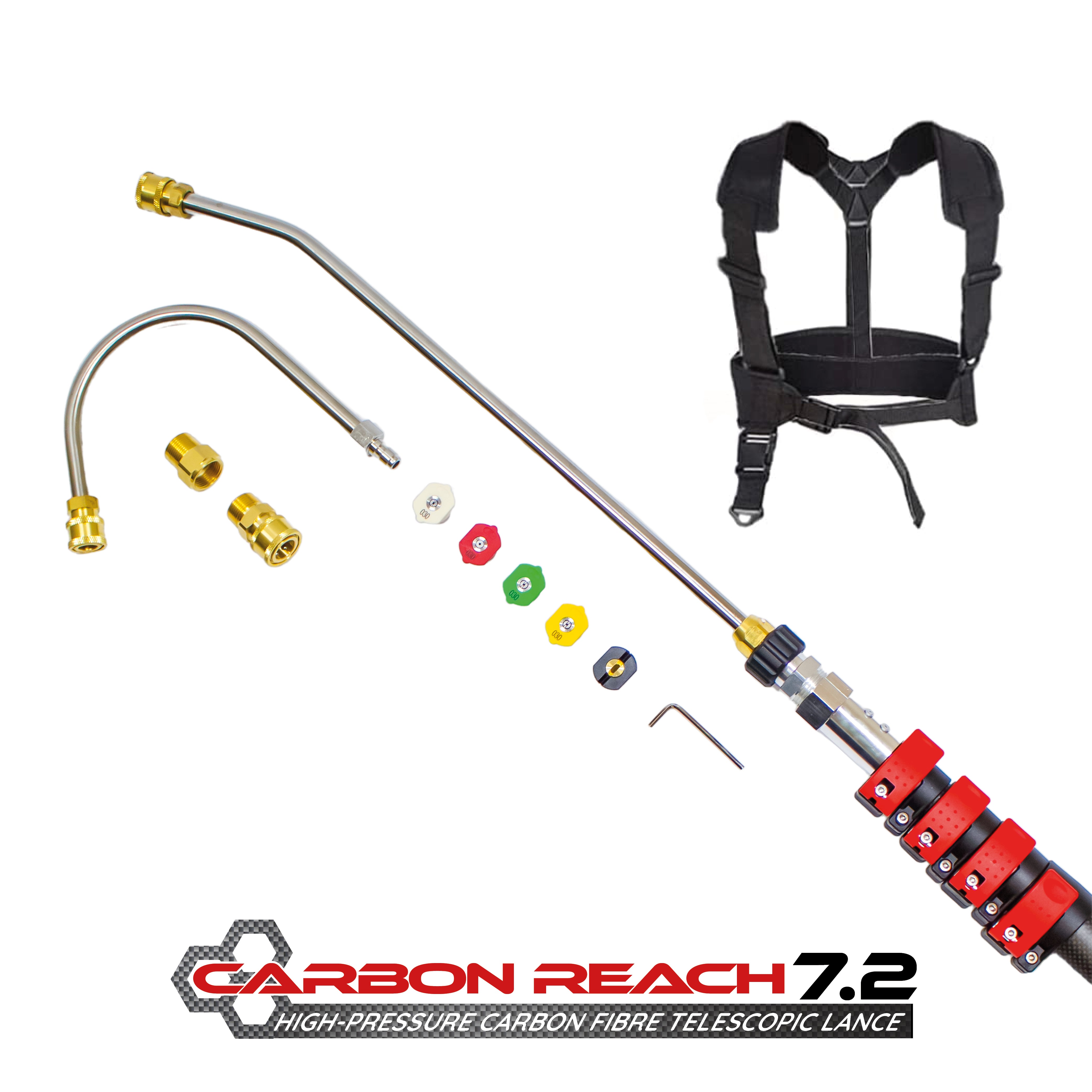 Carbon Reach 7.2 Metre Telescopic Carbon Fibre Lance