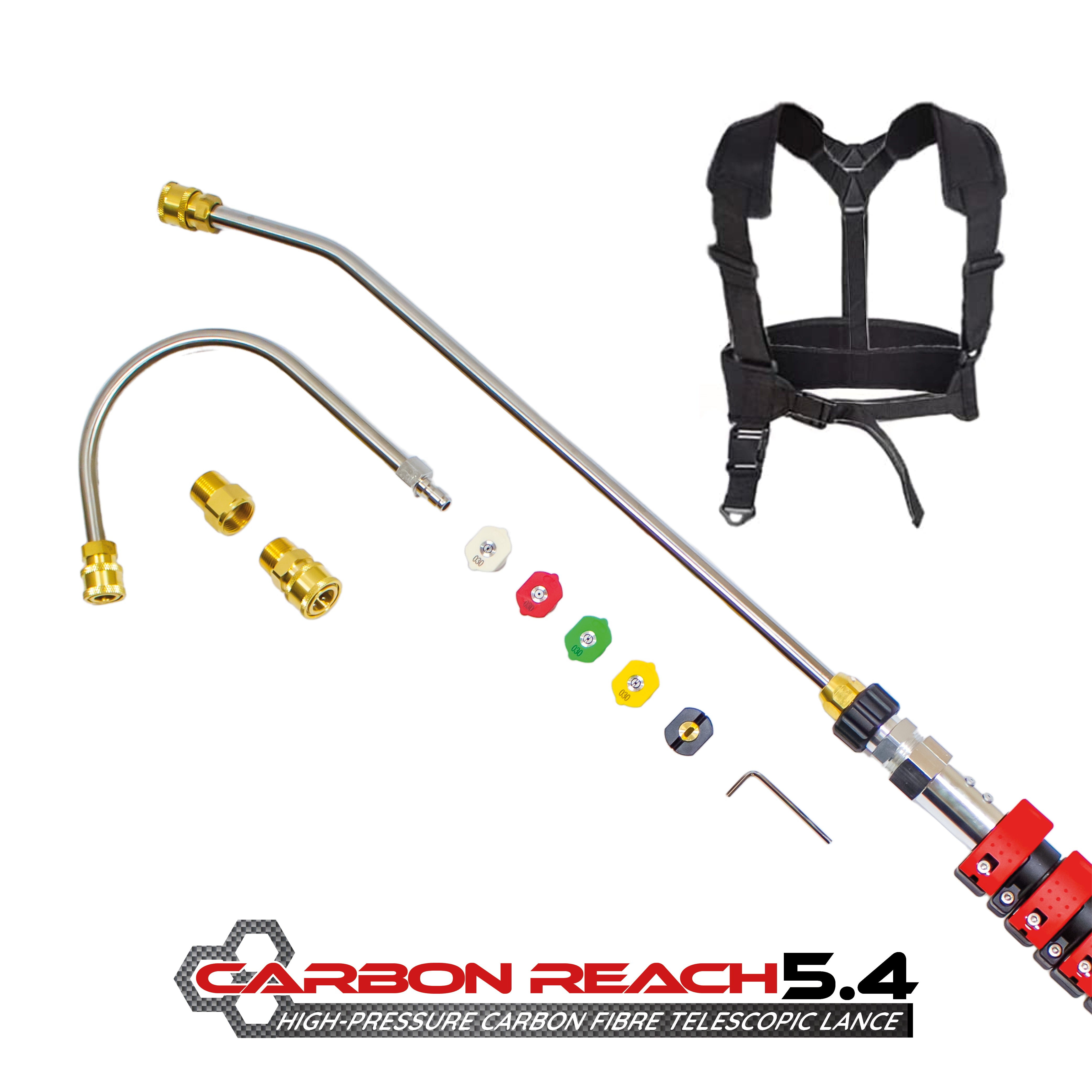 Carbon Reach 5.4 Metre Telescopic Carbon Fibre Lance