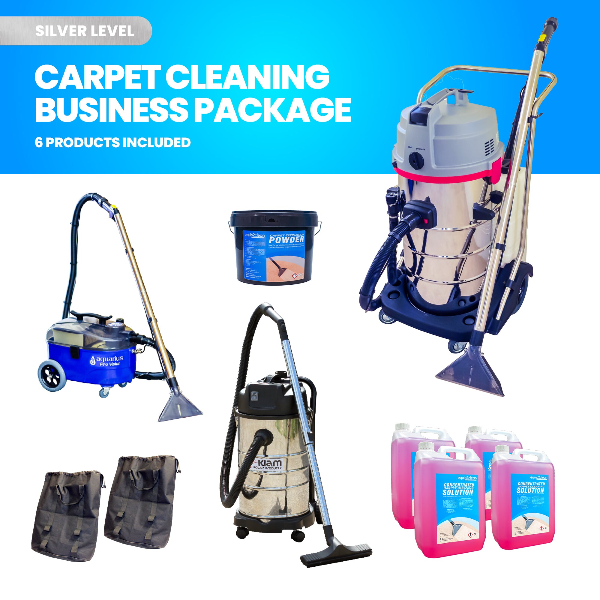 Professional Carpet and Upholstery Cleaning Equipment Business Start-Up Pack (Aquarius Contractor)