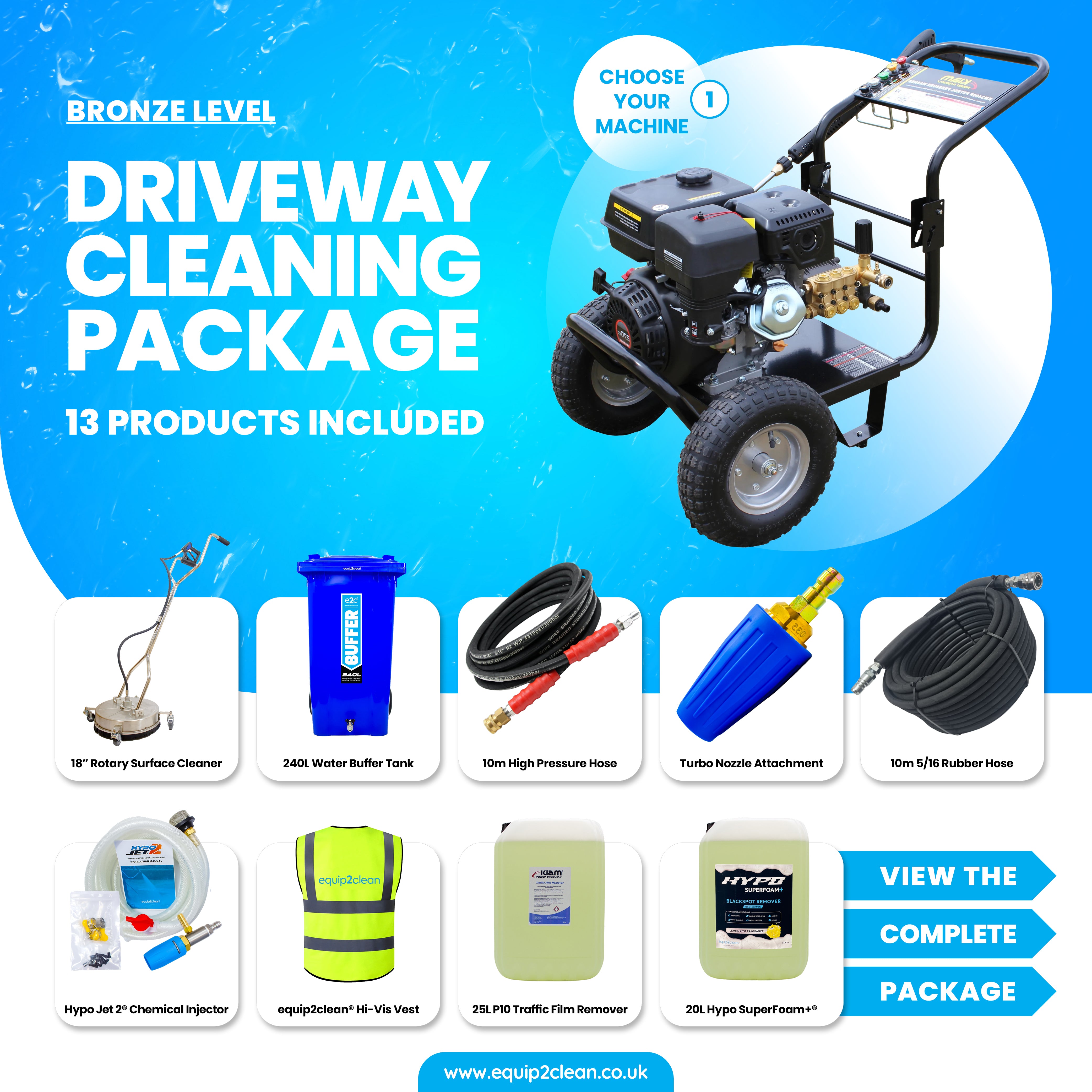 Driveway Cleaning Packages | Equip2Clean