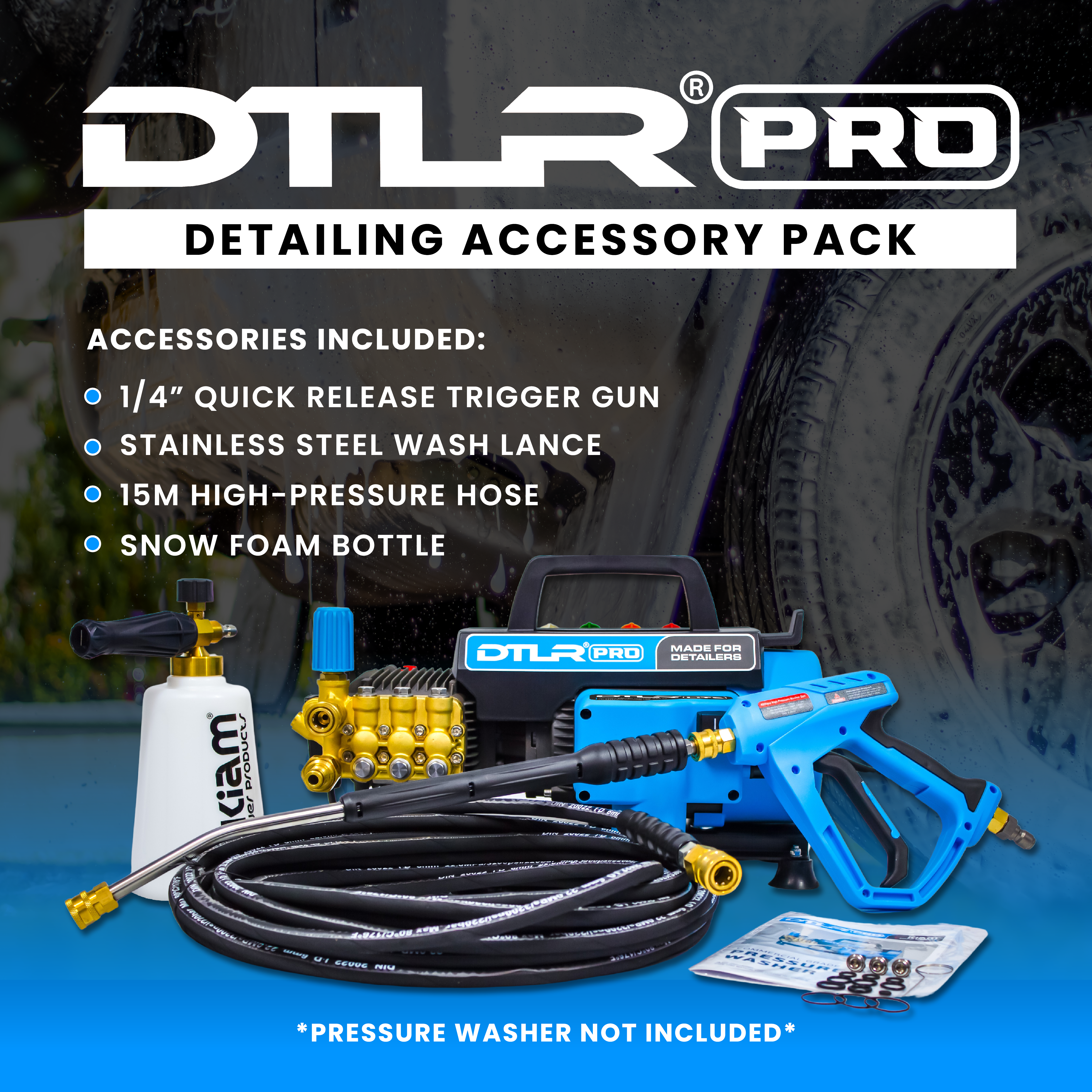 DTLR Accessory Pack - Professional Detailing & Pressure Washing Kit