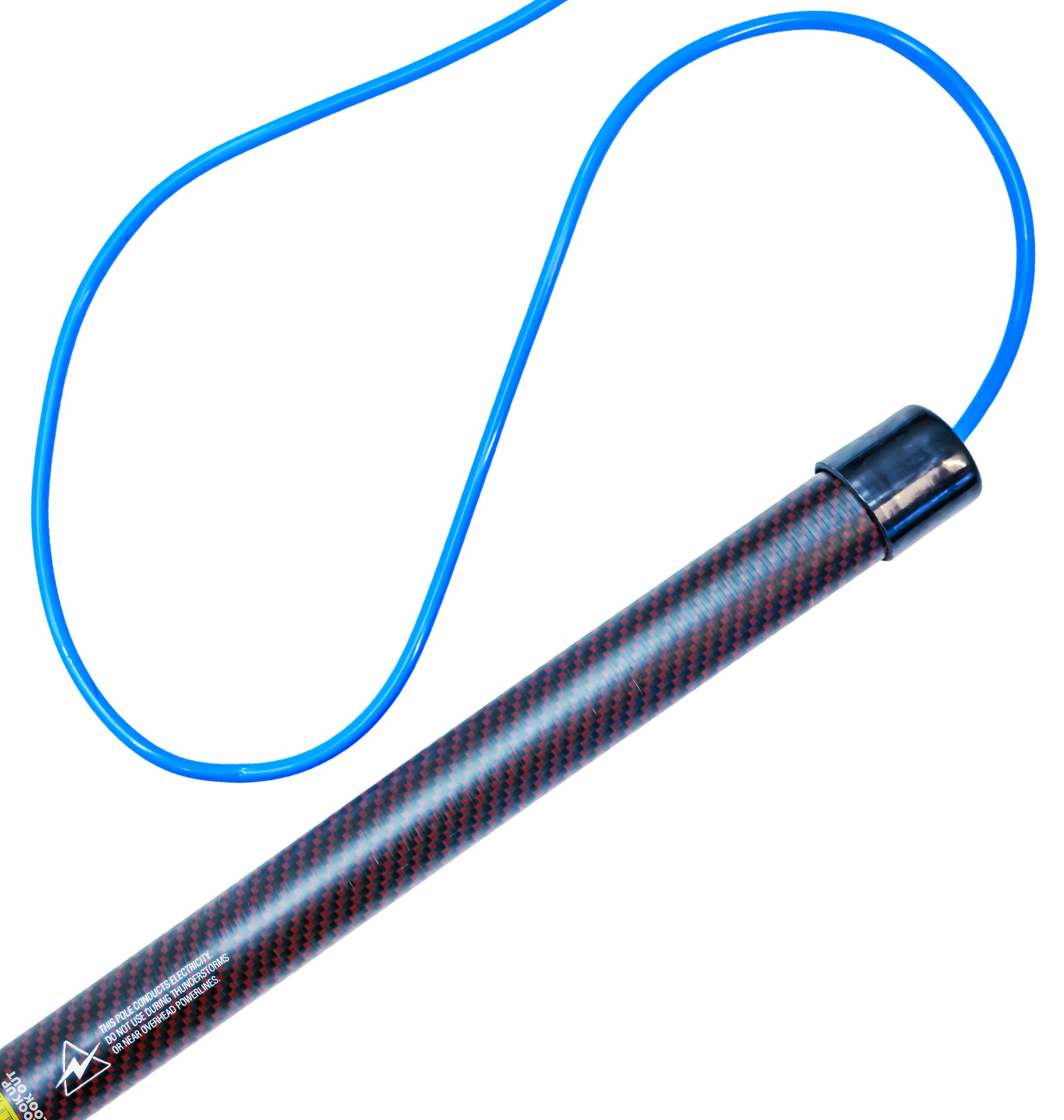 Aquaspray® Venom 25ft Kevlar Insulated Hybrid 70% Carbon, 30% Fiberglass Waterfed Window Cleaning Pole – 5 Sections