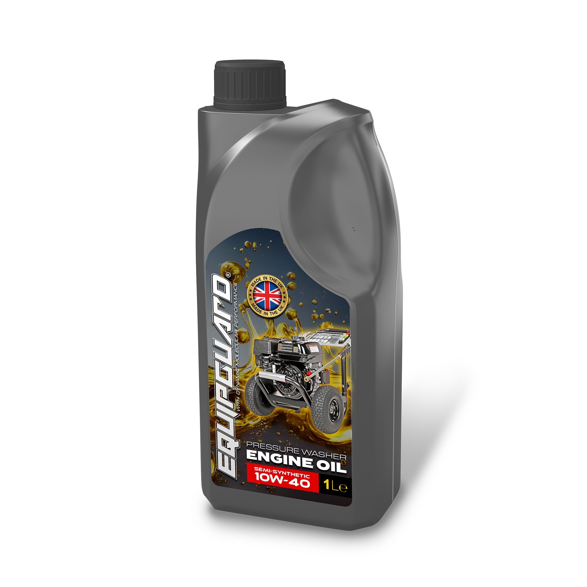 Twin Pack of Equipguard® 10W-40 Engine Oil For Petrol and Diesel Pressure Washers (1L)