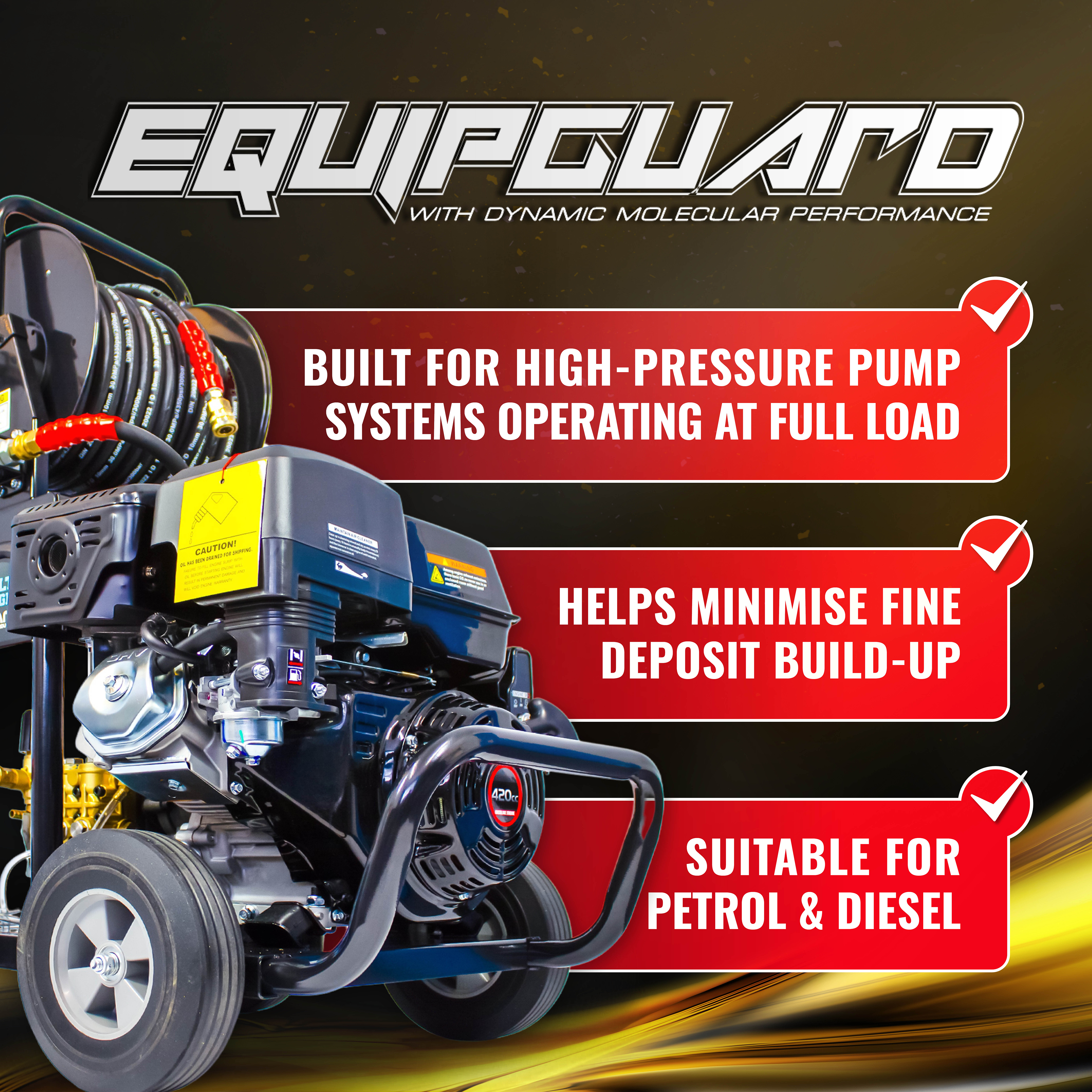 Equipguard® SAE-30 Pump Oil For Petrol and Diesel Pressure Washers (1L)