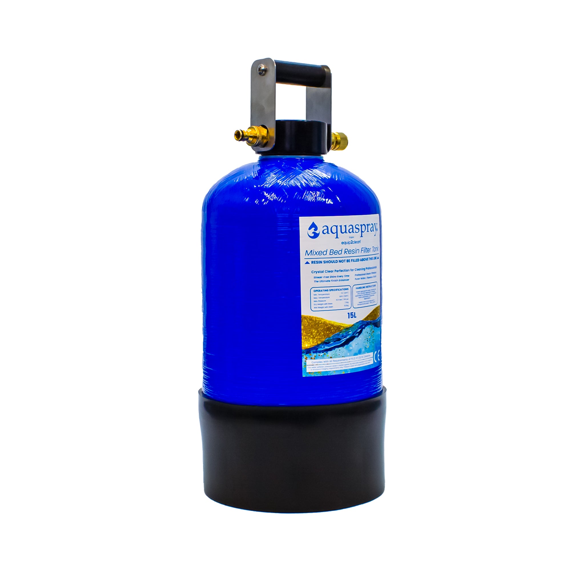 Aquaspray® De-Ionising Water Filter Carry Tank 10, 15 or 25 Litre (Inc. Resin)