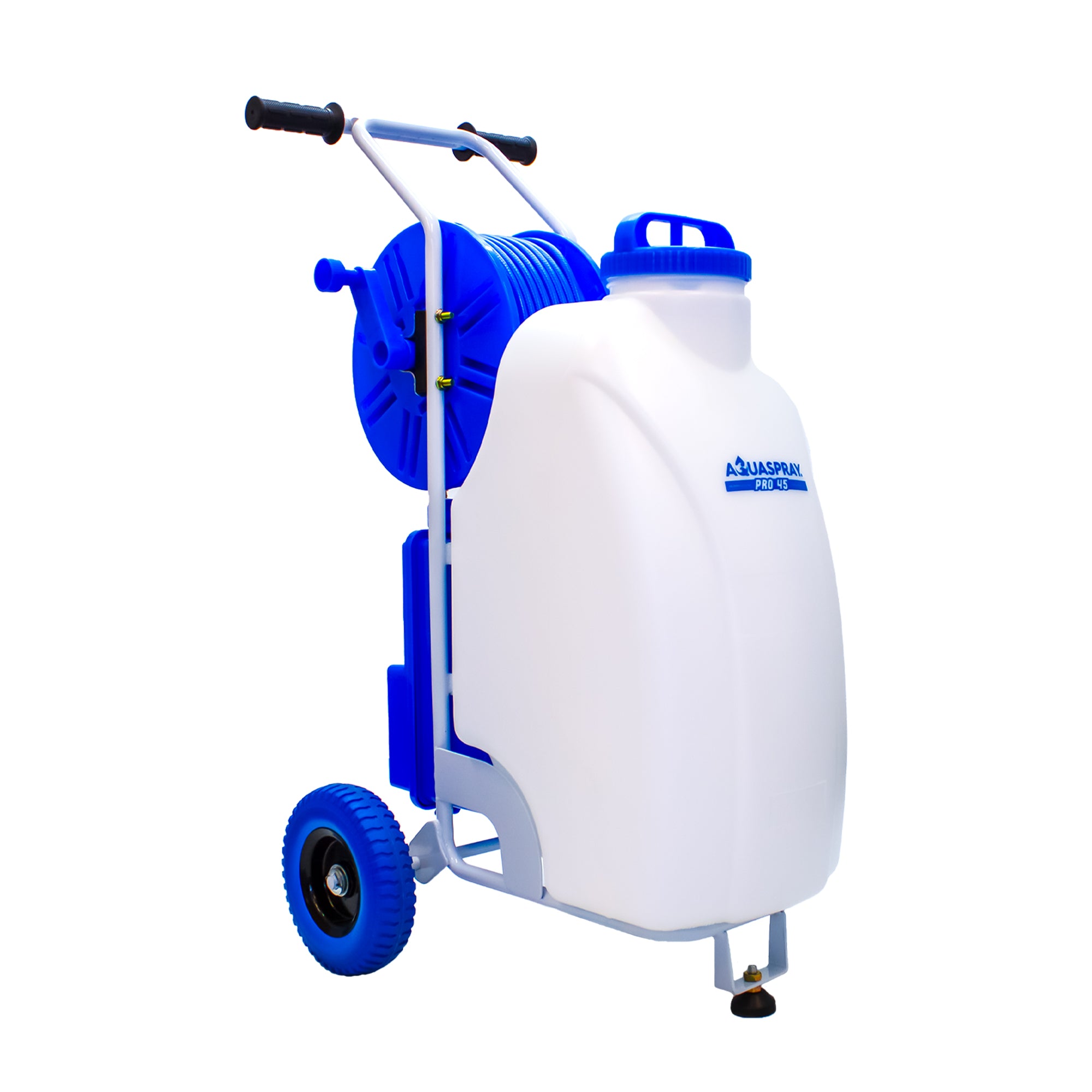 Aquaspray Pro Réservoir de pulvérisation d'eau à piles de 45 L avec poteau de 25 pieds et système de raclette