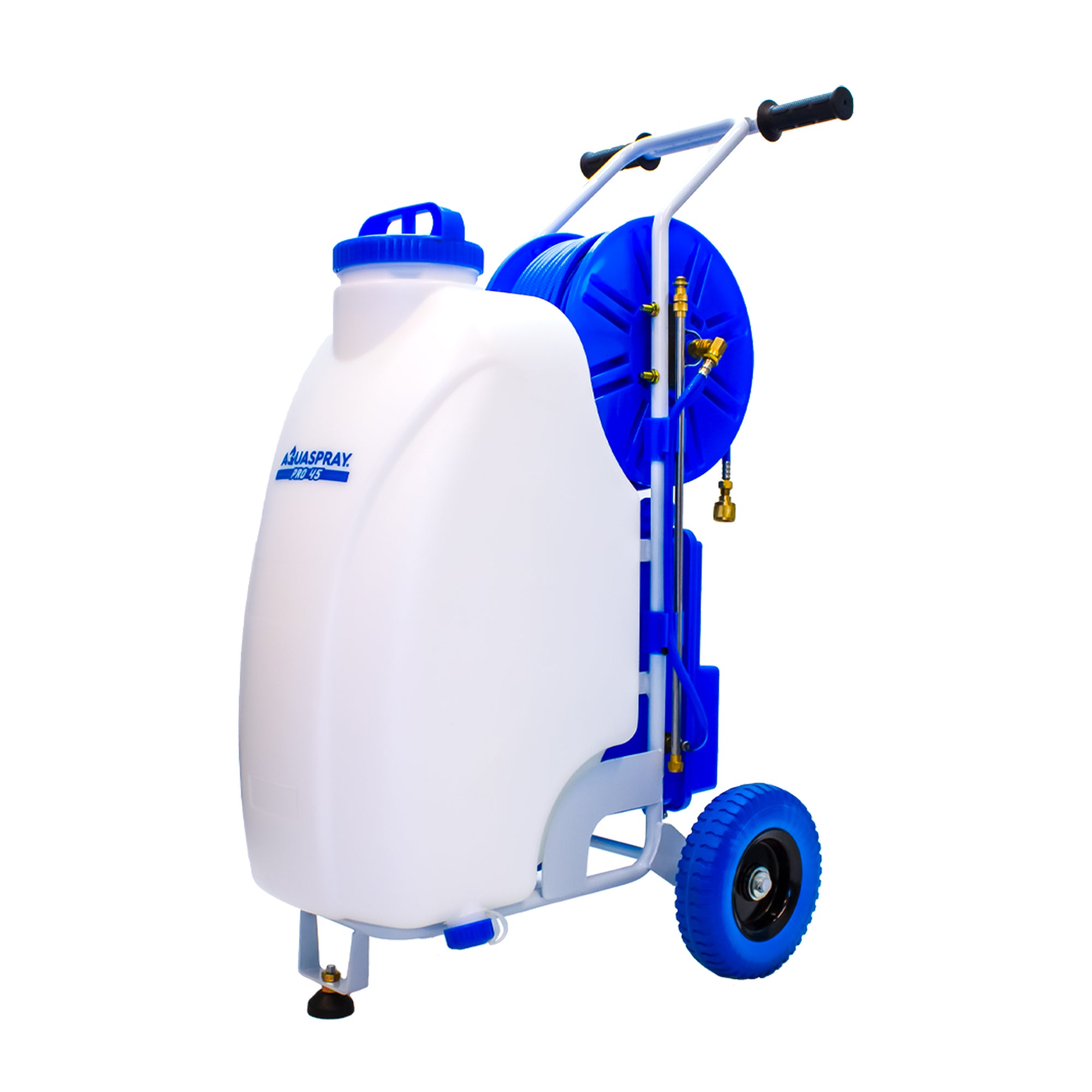 Aquaspray Pro Réservoir de pulvérisation d'eau à piles de 45 L avec poteau de 25 pieds et système de raclette