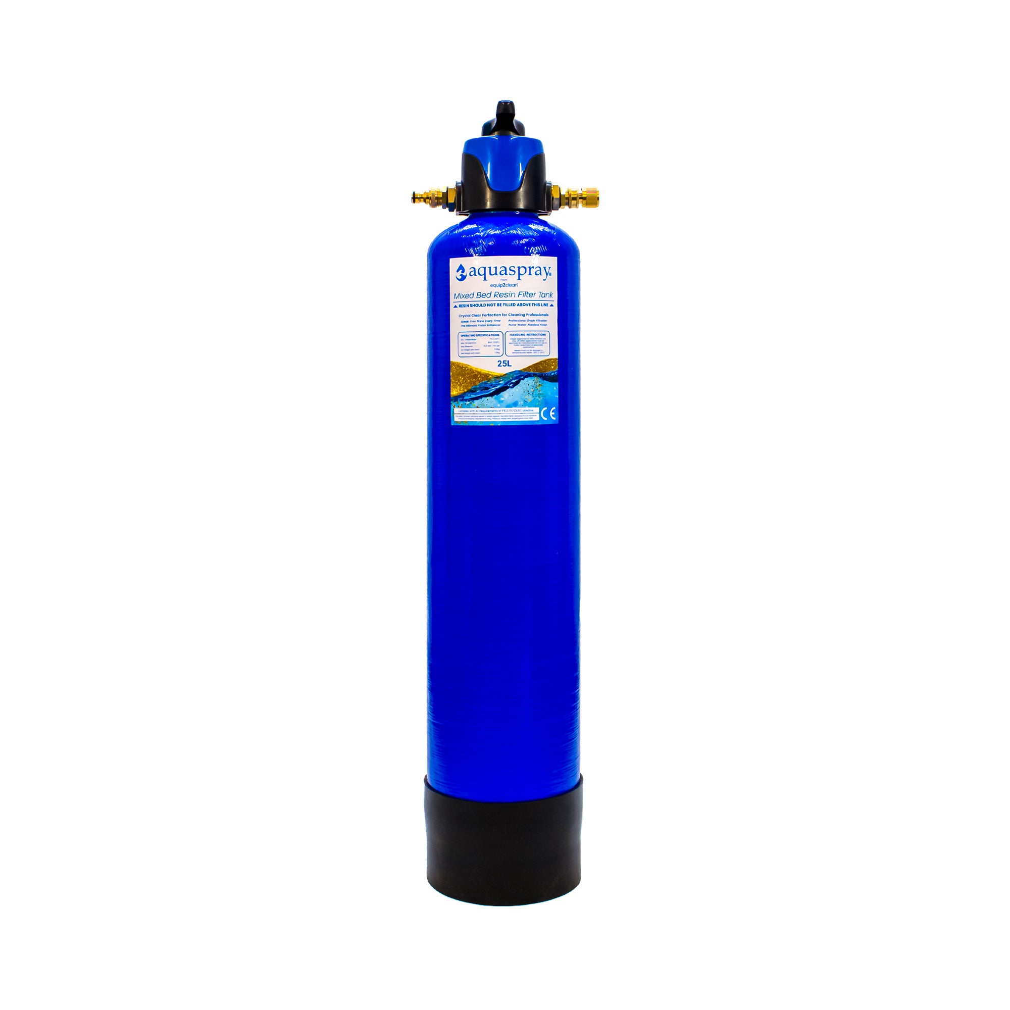 Aquaspray® De-Ionising Water Filter Carry Tank 10, 15 or 25 Litre (Inc. Resin)