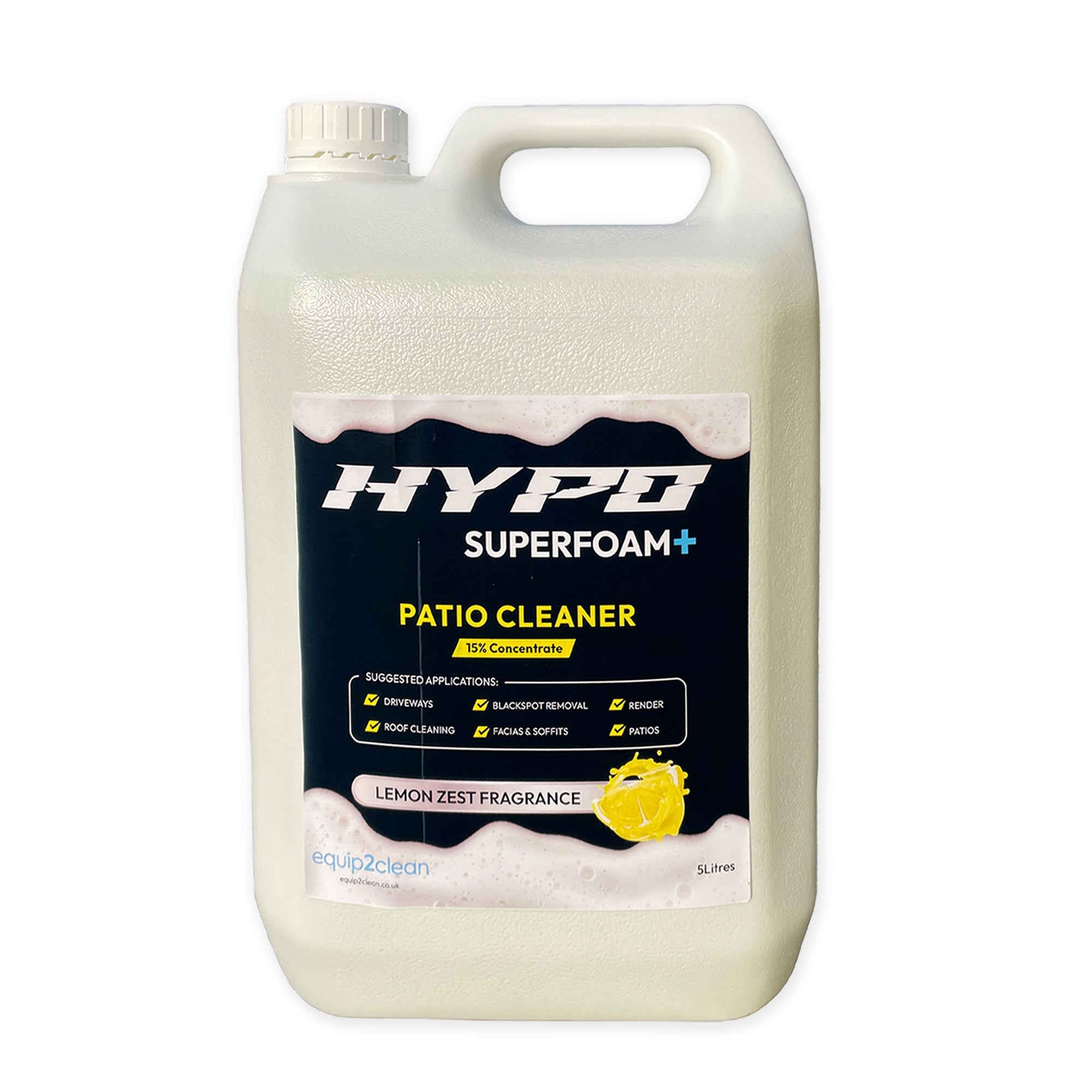 Solution de lavage doux Hypo SuperFoam+ 10 L (Nettoyant pour terrasse)