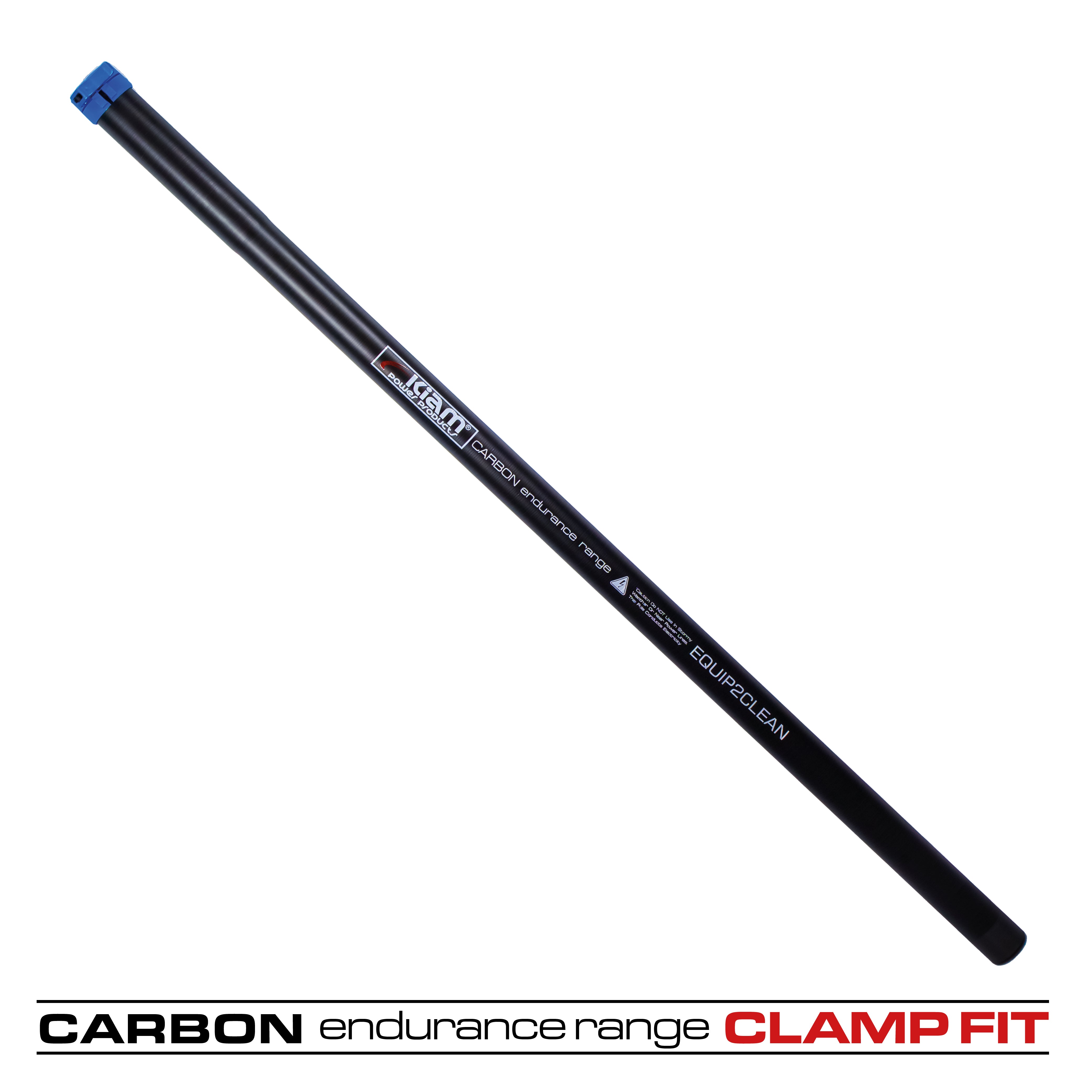 Clamped Carbon Fibre Gutter Vacuum Pole Kits (51mm Diameter) 20ft-40ft