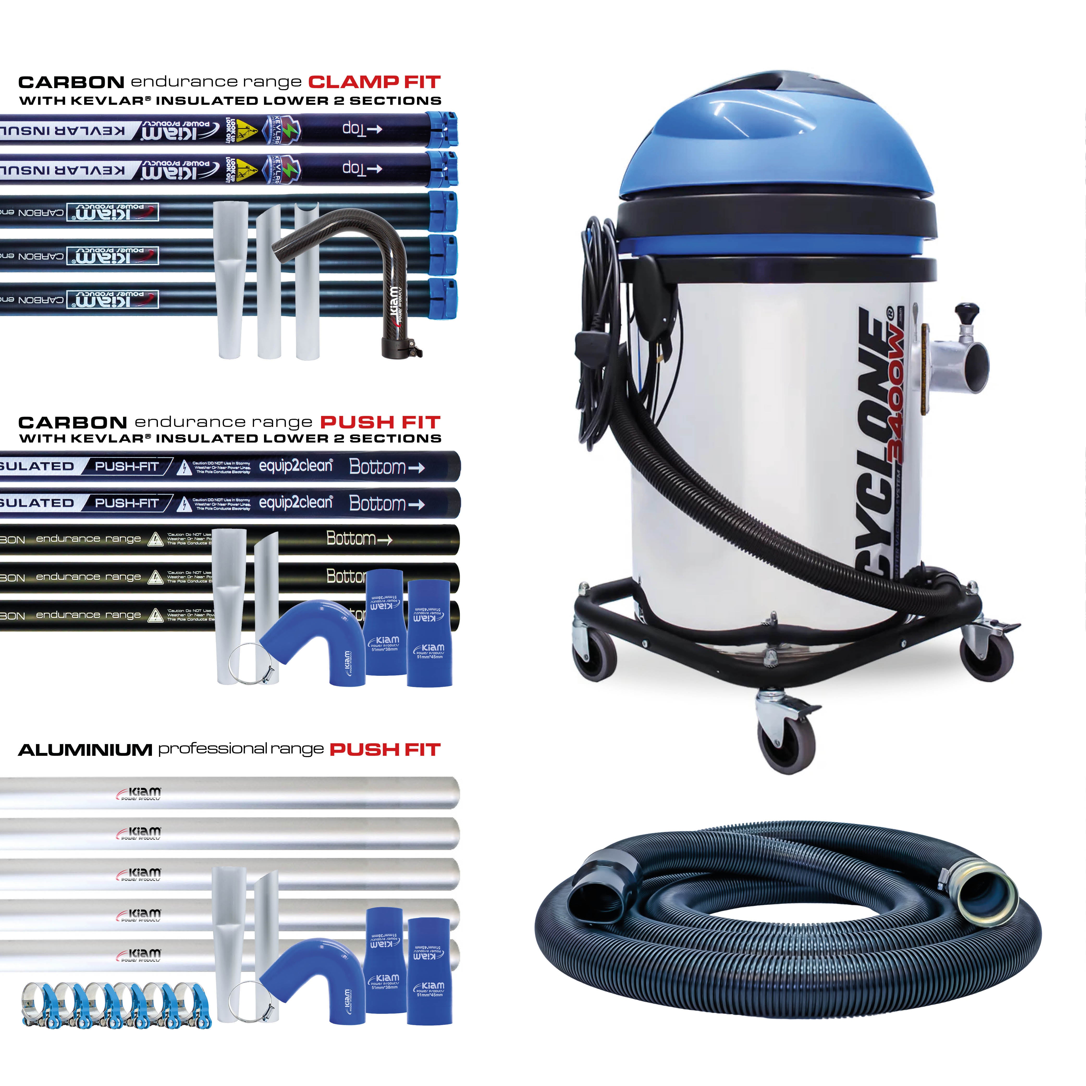Kiam CYCLONE 3400W 50L Gutter Vacuum