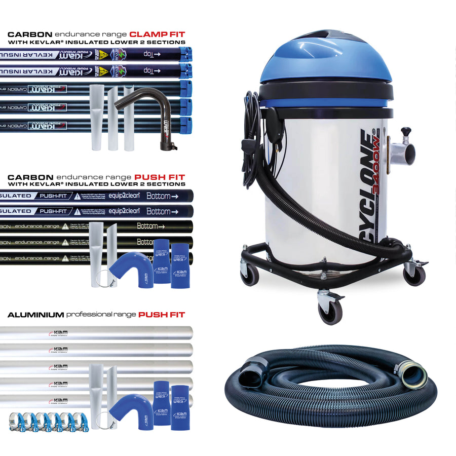 Kiam CYCLONE 3400W 50L Gutter Vacuum