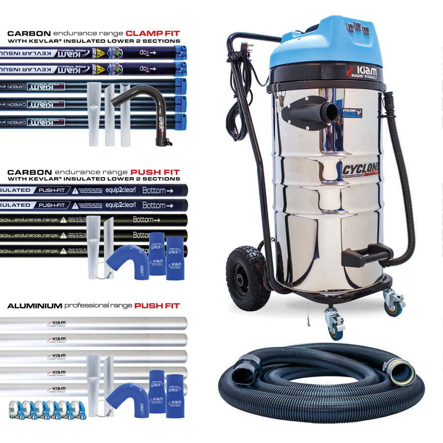 Cyclone Lite KV100 Gutter Vacuum 3600W - Side Entry
