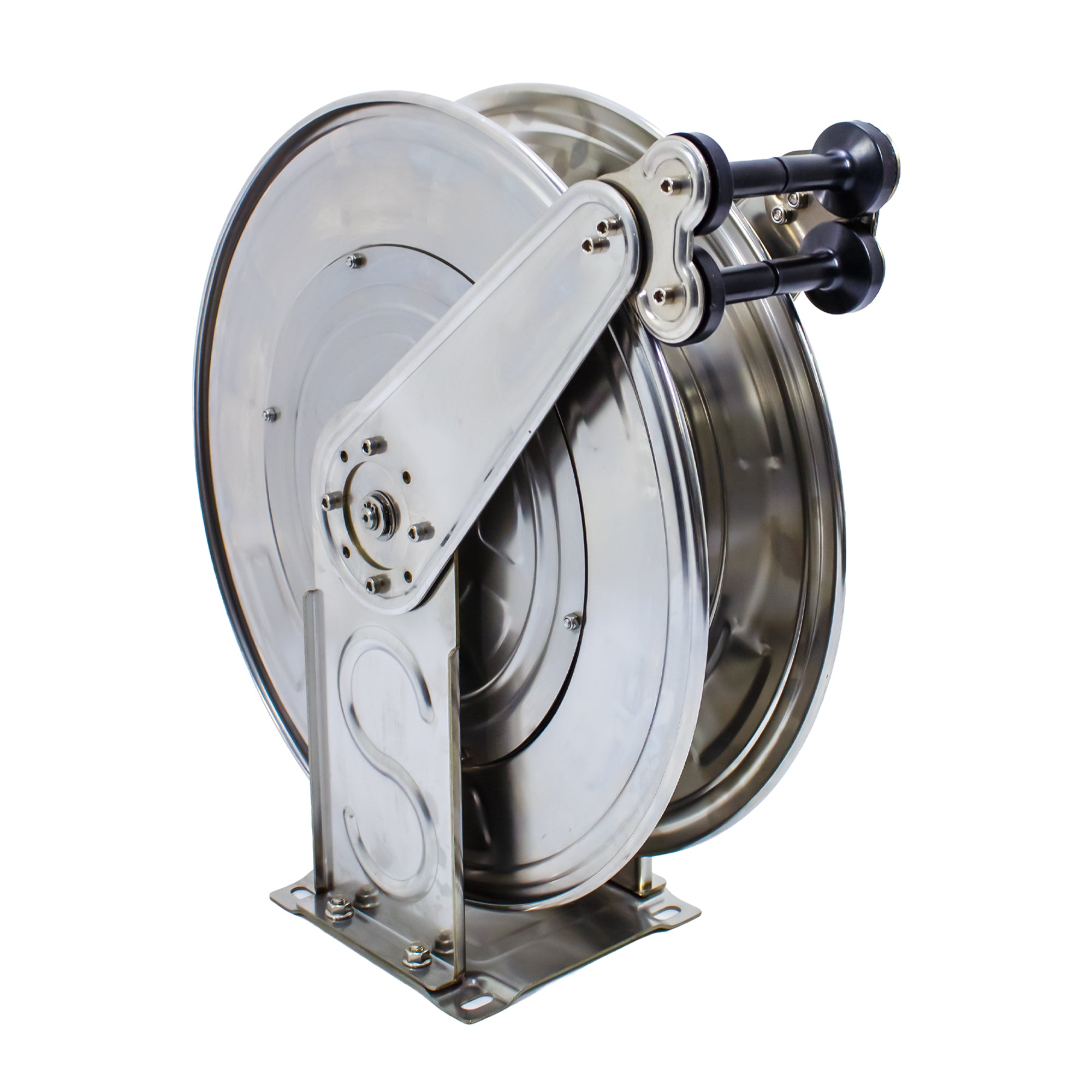 Stainless Steel 20m Retractable HOSE REEL with Hose Tail Hose for High Pressure Washer