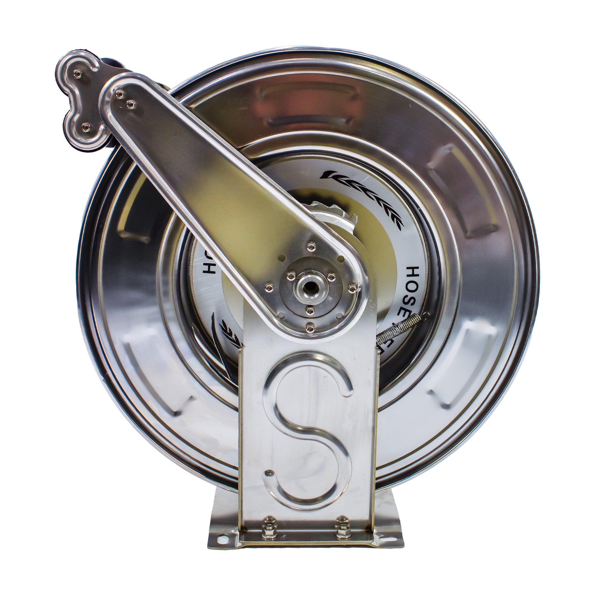 Stainless Steel 20m Retractable HOSE REEL with Hose Tail Hose for High Pressure Washer