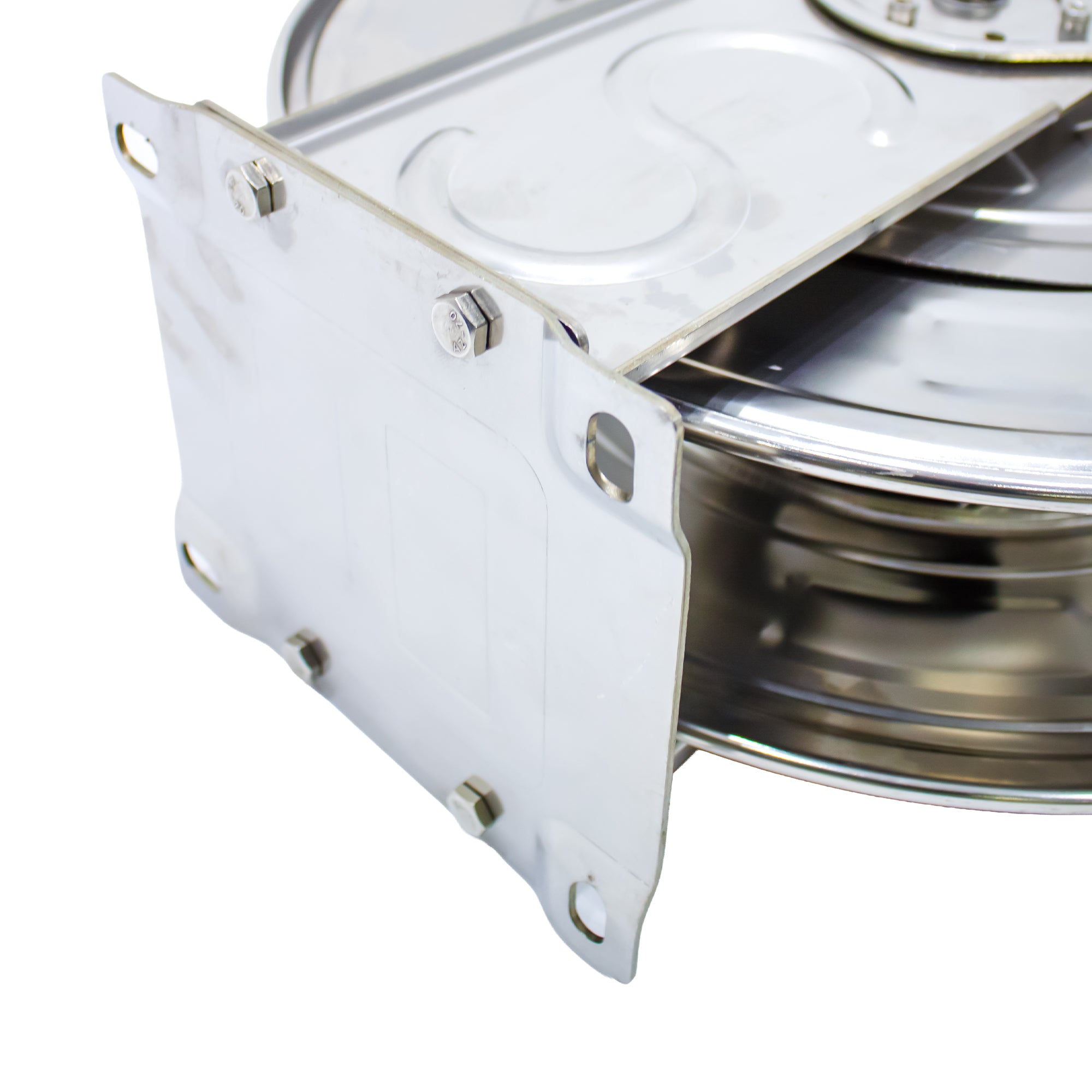 Stainless Steel 20m Retractable HOSE REEL with Hose Tail Hose for High Pressure Washer