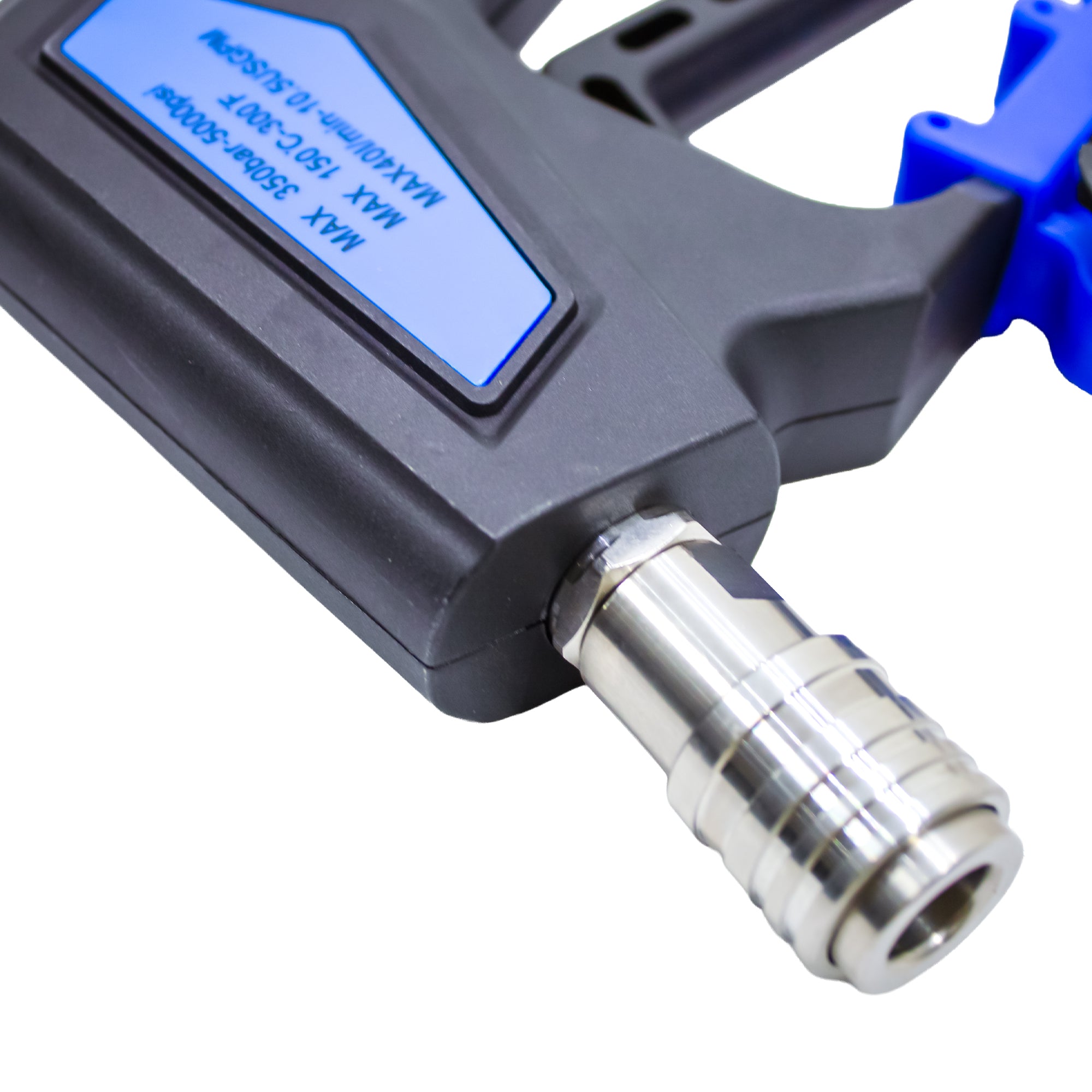 High Pressure Trigger Gun + Nozzle Holder | 5000 PSI (Dark Blue)