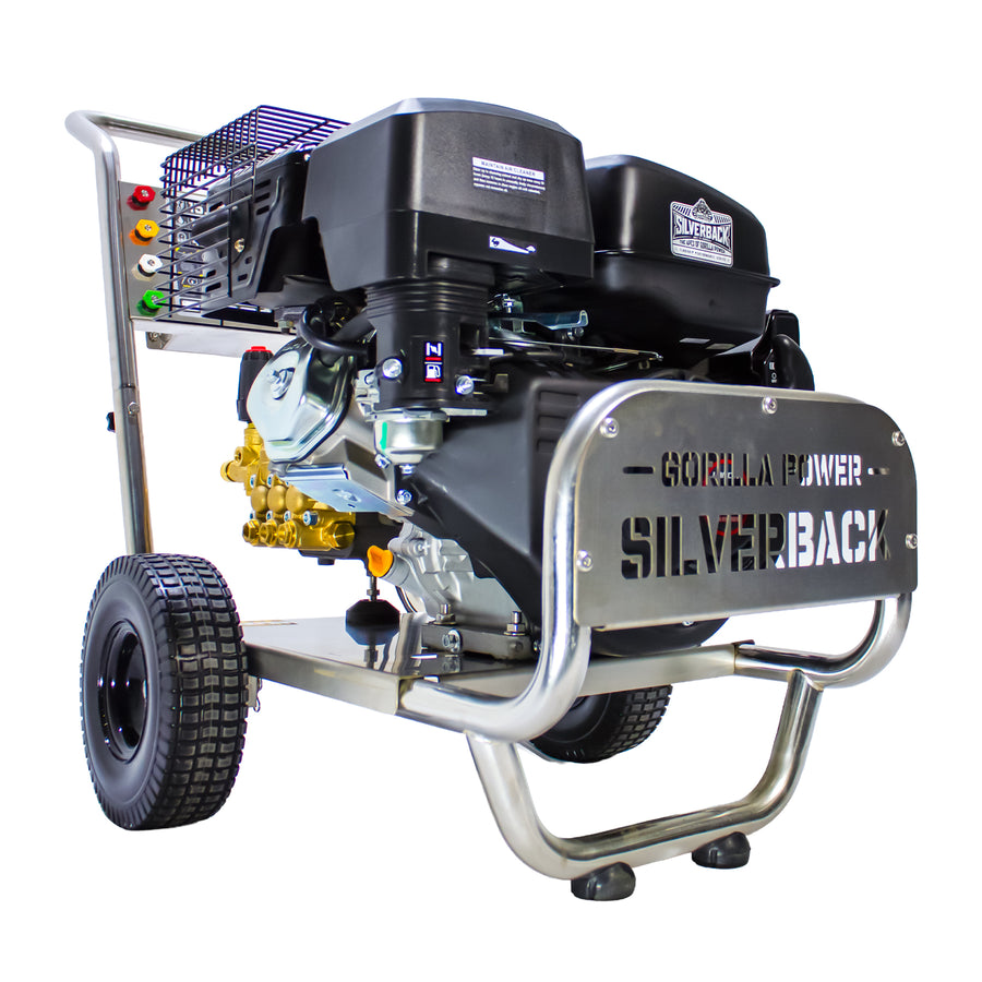 SILVERBACK 21 LPM 200 Bar Petrol Pressure Washer | AR Pump | Electric Start
