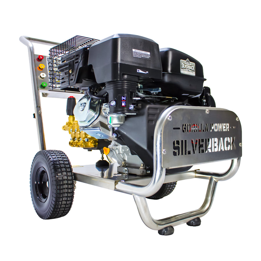 SILVERBACK 15 LPM 250 Bar Petrol Pressure Washer | AR Pump | Electric Start