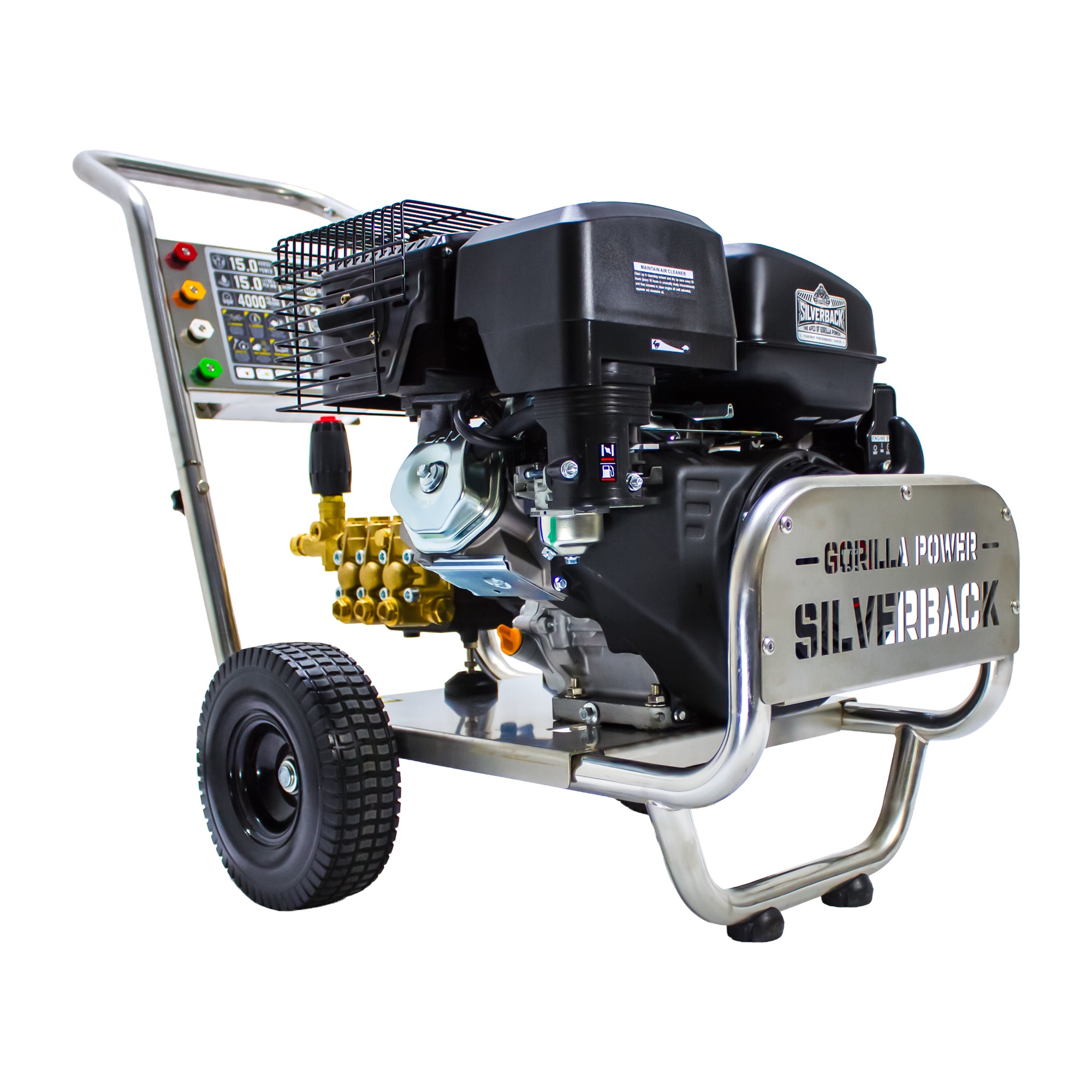 SILVERBACK 15 LPM 250 Bar Petrol Pressure Washer | AR Pump | Electric Start