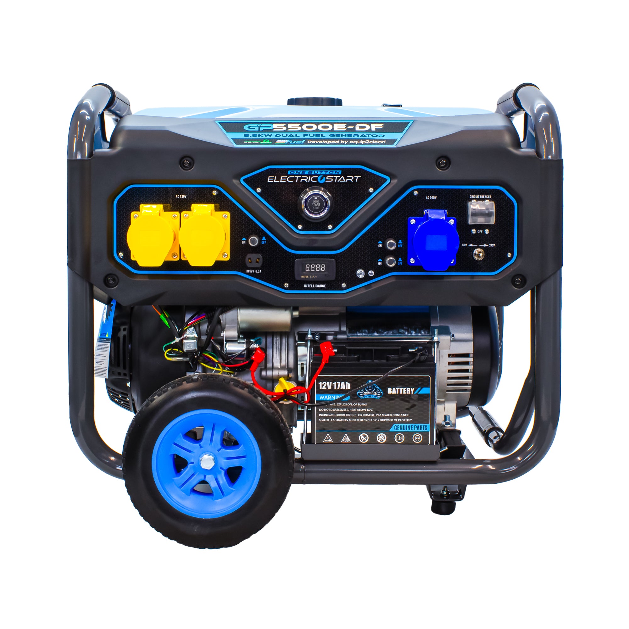 Gorilla Power 5500W Dual-Fuel Generator with Electric Start - GP5500E-DF  – Reliable & Fuel Efficient