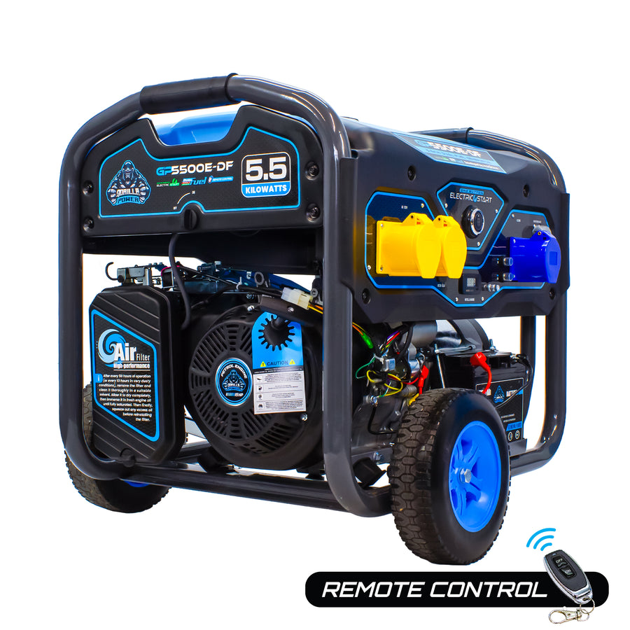 Gorilla Power 5500W Dual-Fuel Generator with Electric Start - GP5500E-DF  – Reliable & Fuel Efficient