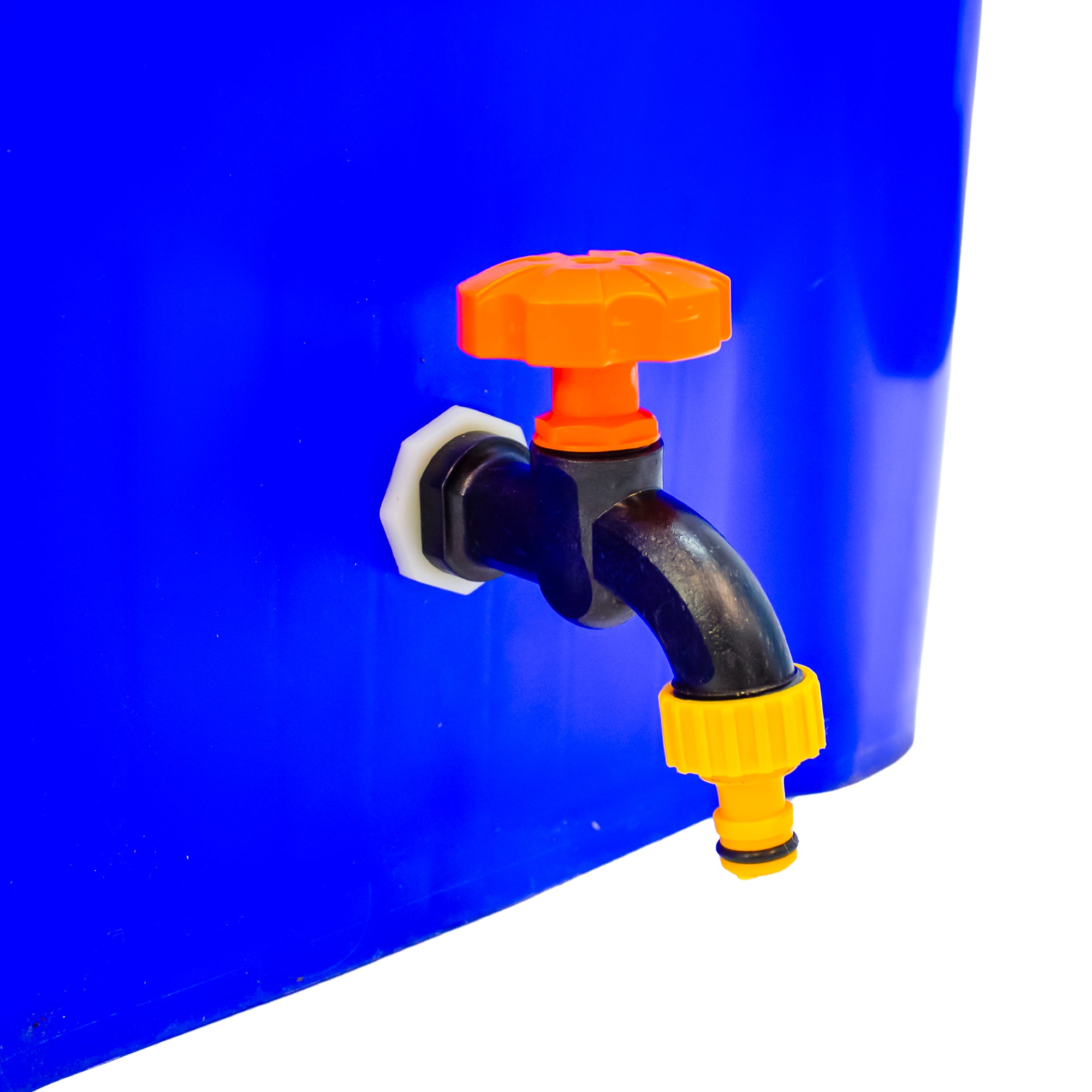 240 Litre Mobile Water Wheelie Bin Buffer Tank with Overflow Cut-off Float Valve