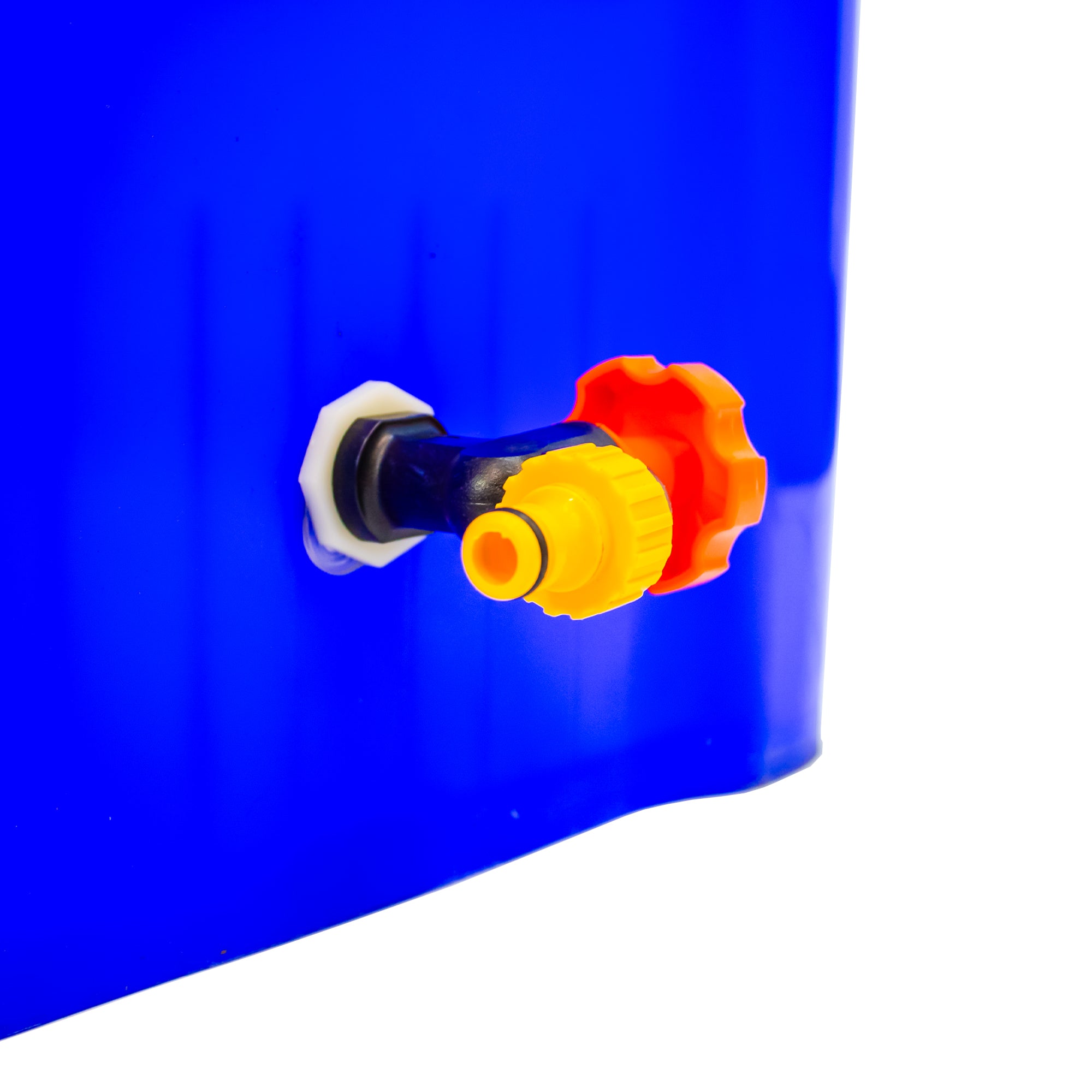 240 Litre Mobile Water Wheelie Bin Buffer Tank with Overflow Cut-off Float Valve
