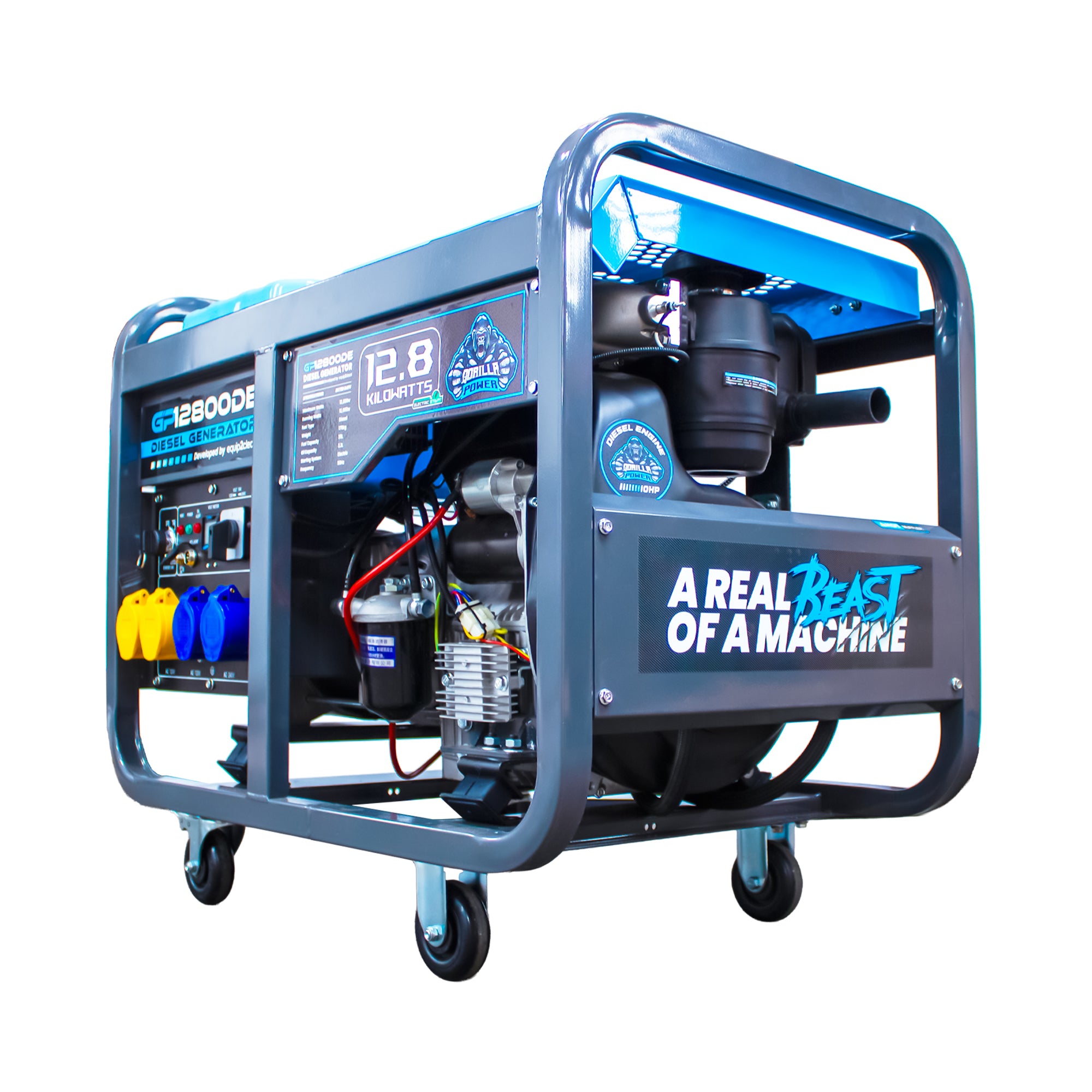Gorilla Power 12800W Diesel Generator with Key Start - GP12800DE – High-Performance & Heavy-Duty Power