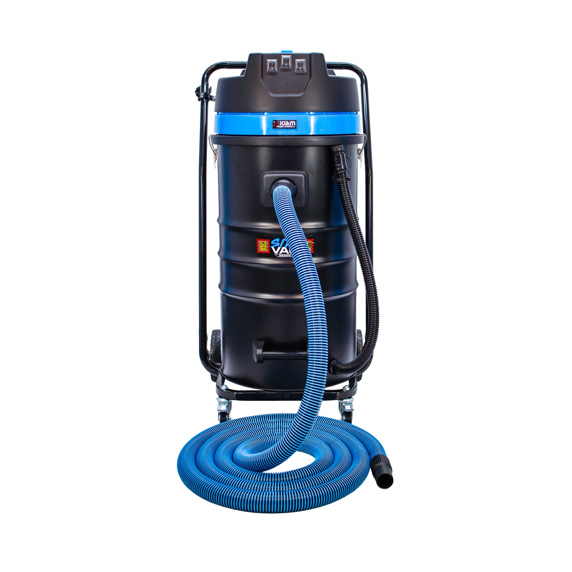 Kiam SiteVac KV100-3 3600W Triple Motor Industrial Wet and Dry Vacuum Cleaner (Car wash / Gutter Cleaning)