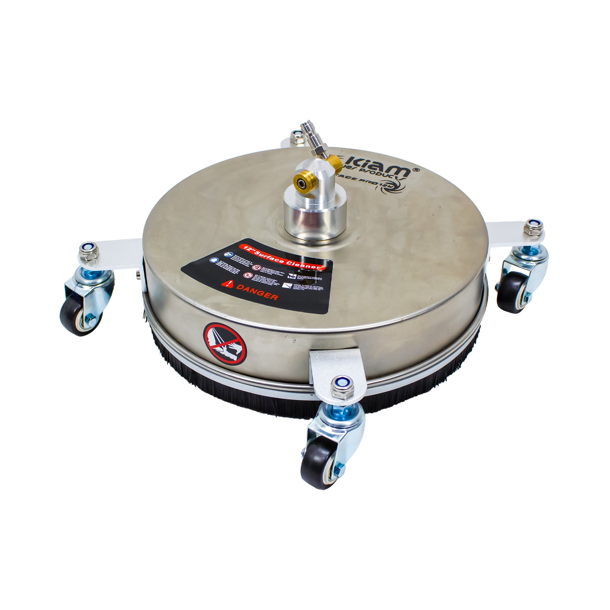 Kiam SurfacePro 12 Nettoyeur de surface rotatif pour outils de sol en acier 12"