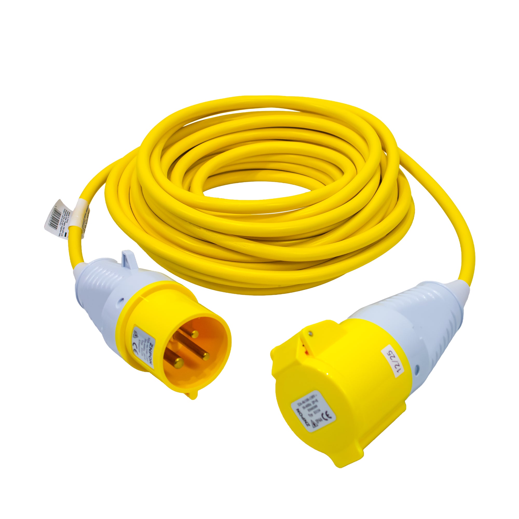 110V 32A Extension Lead 14 Metre - Heavy-Duty 2.5mm² Site Cable - 32 Amp Plug & Socket