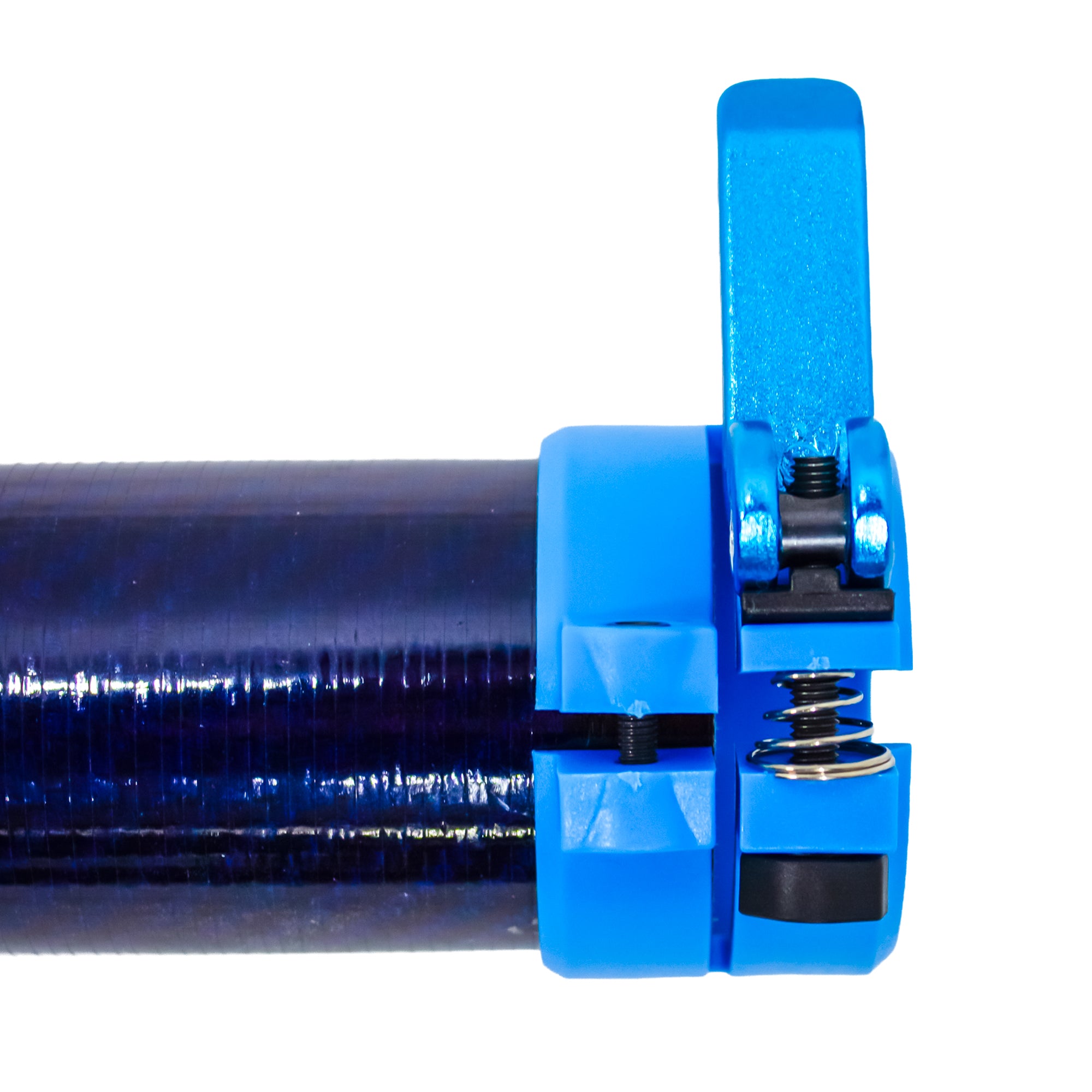 Clamped Carbon Fibre Gutter Vacuum Pole Kits (51mm Diameter) 20ft-40ft - in use