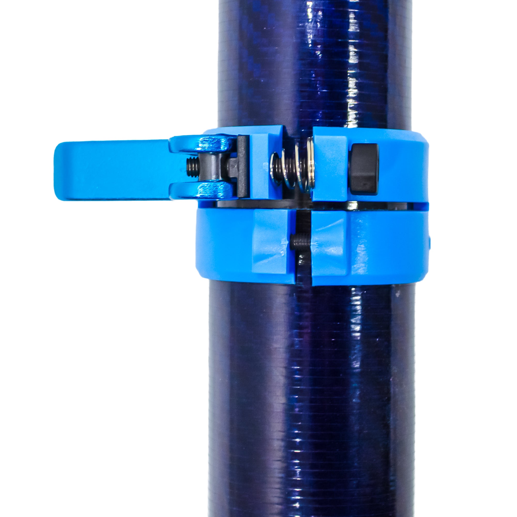 Clamped Carbon Fibre Gutter Vacuum Pole Kits (51mm Diameter) 20ft-40ft - rear view