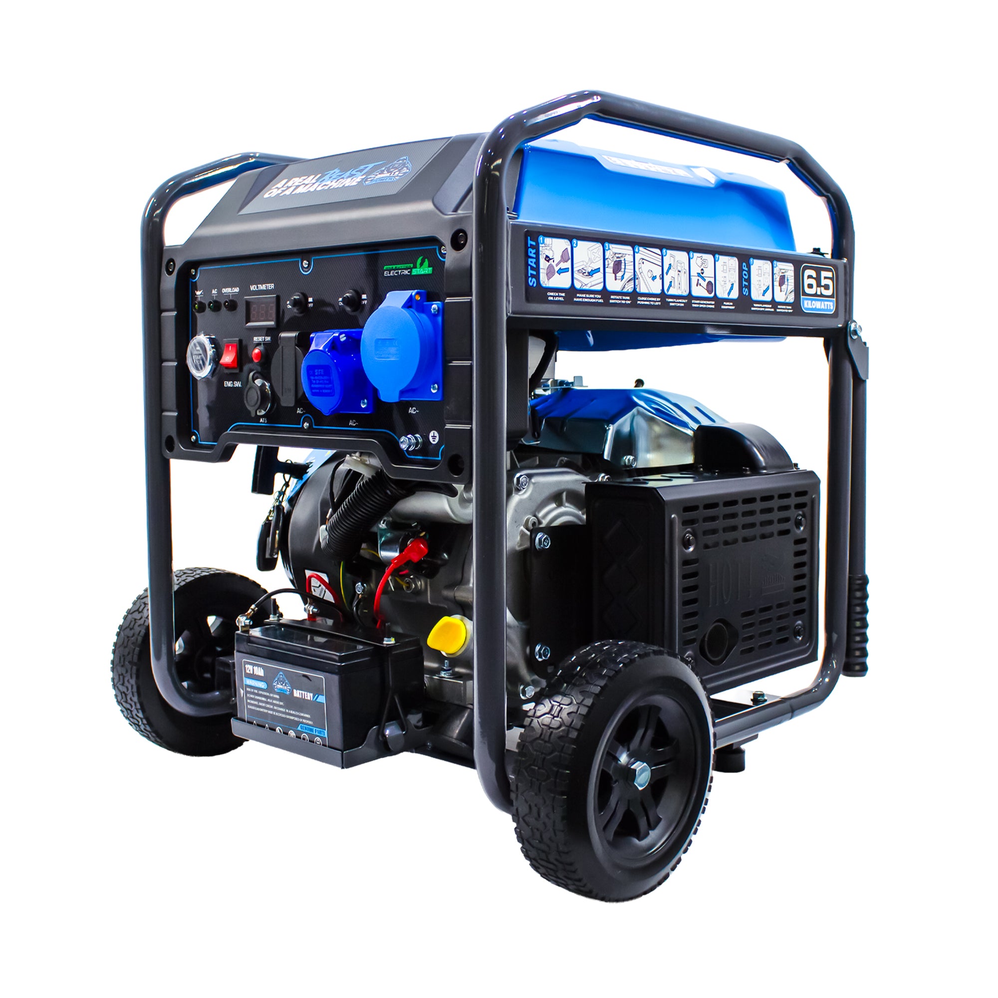Gorilla Power 6500W Inverter Open Frame Generator with Electric Start - GP6500iE  – High Performance & Fuel Efficient