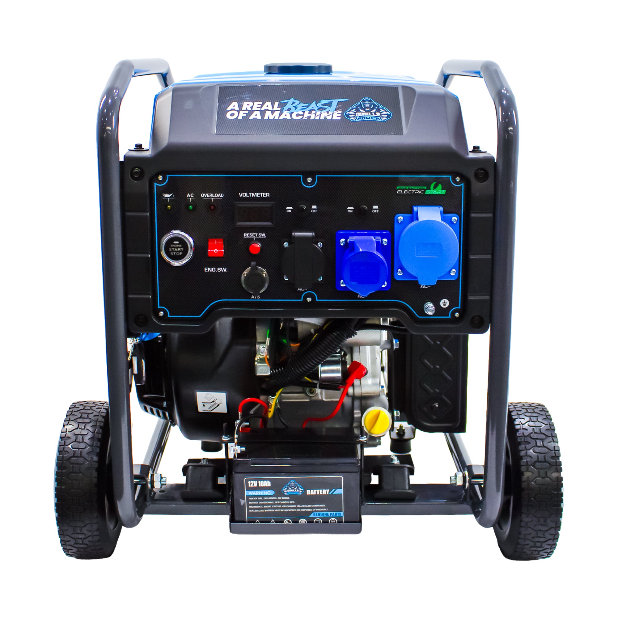 Gorilla Power 6500W Inverter Open Frame Generator with Electric Start - GP6500iE  – High Performance & Fuel Efficient