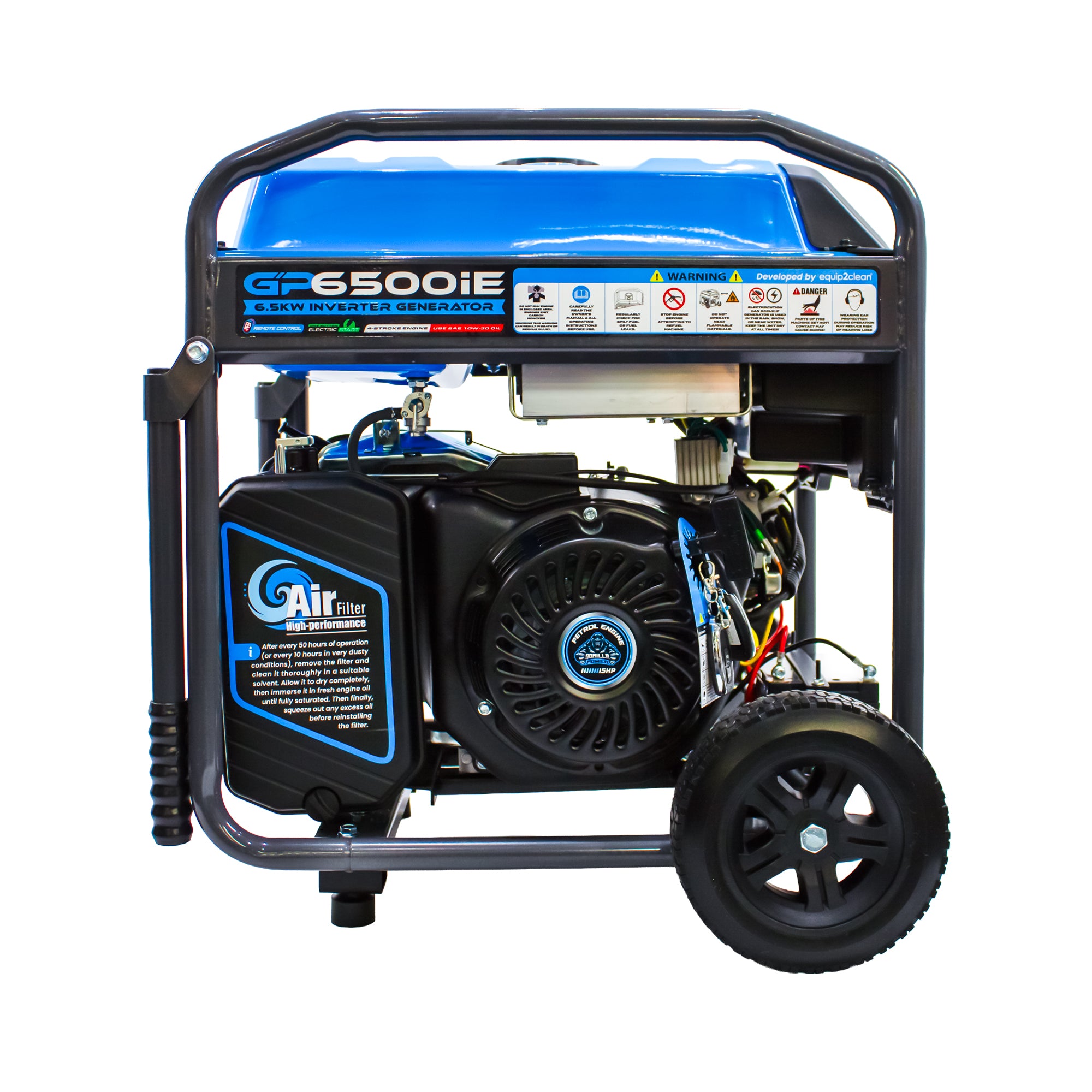 Gorilla Power 6500W Inverter Open Frame Generator with Electric Start - GP6500iE  – High Performance & Fuel Efficient