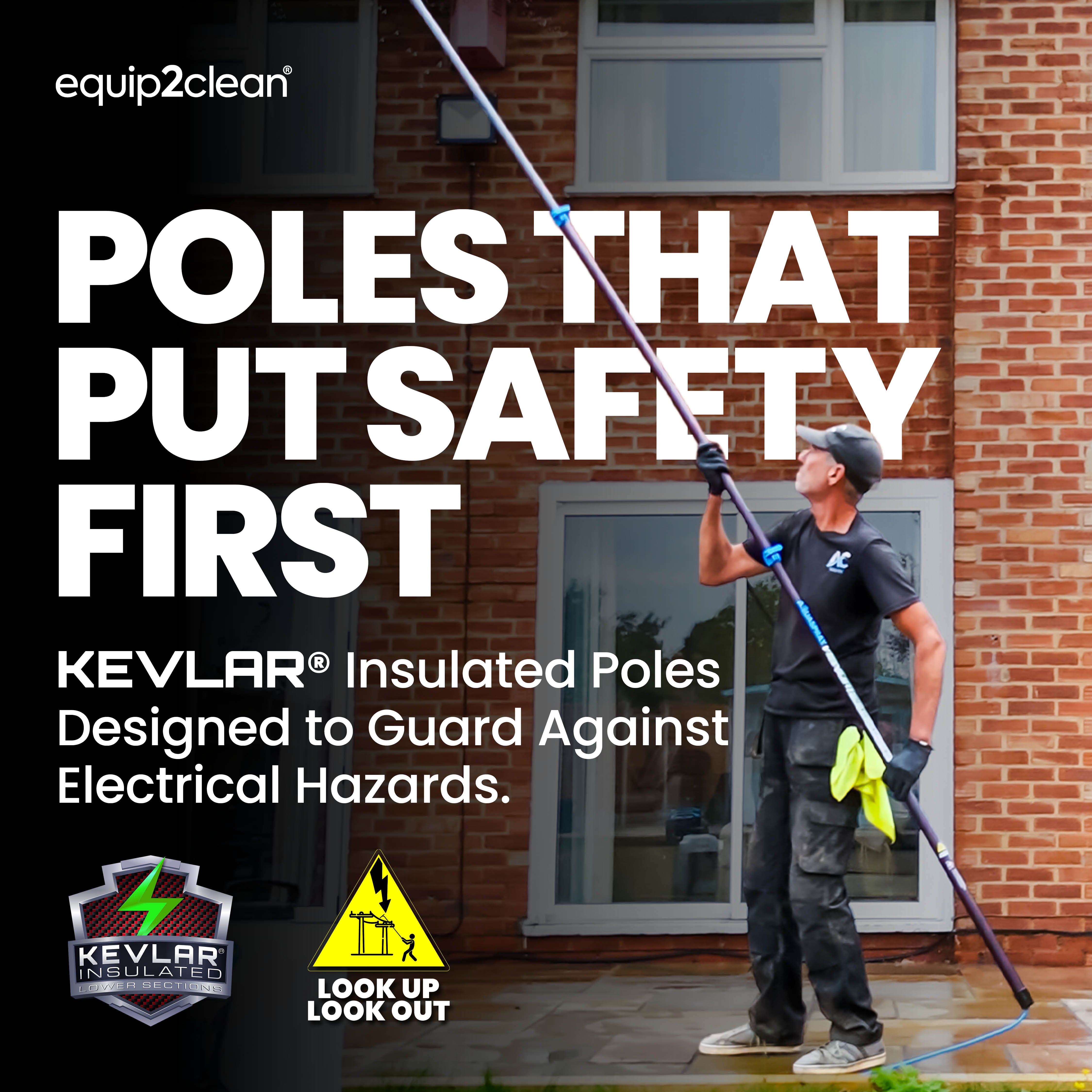 Roof cleaning Starter Package - Venom Power Pole + Surfacepro 12 + Turbo Nozzle