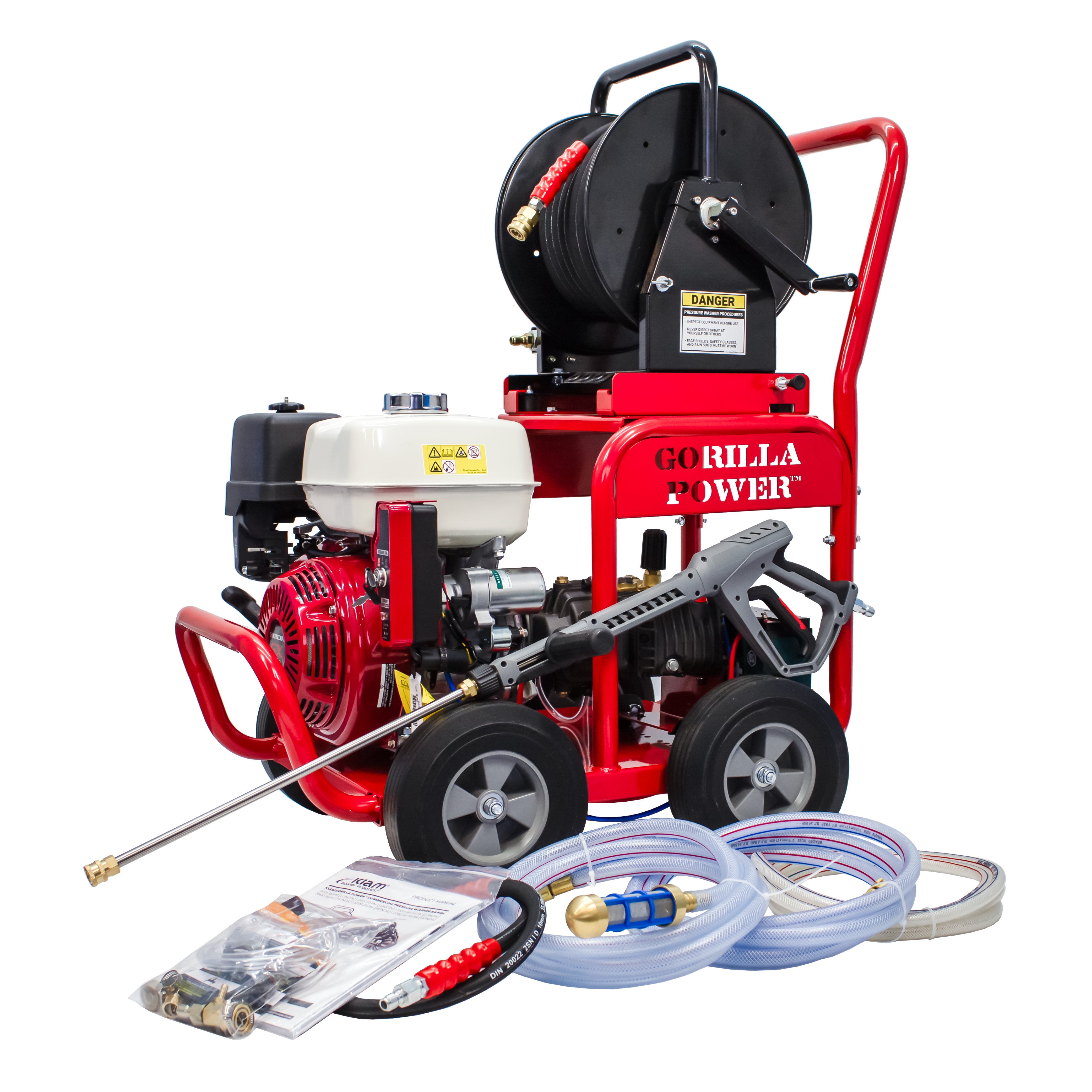 Kiam GORILLA POWER® 3600PSI 15LPM 13HP Petrol Pressure Washer Honda GX390 Engine