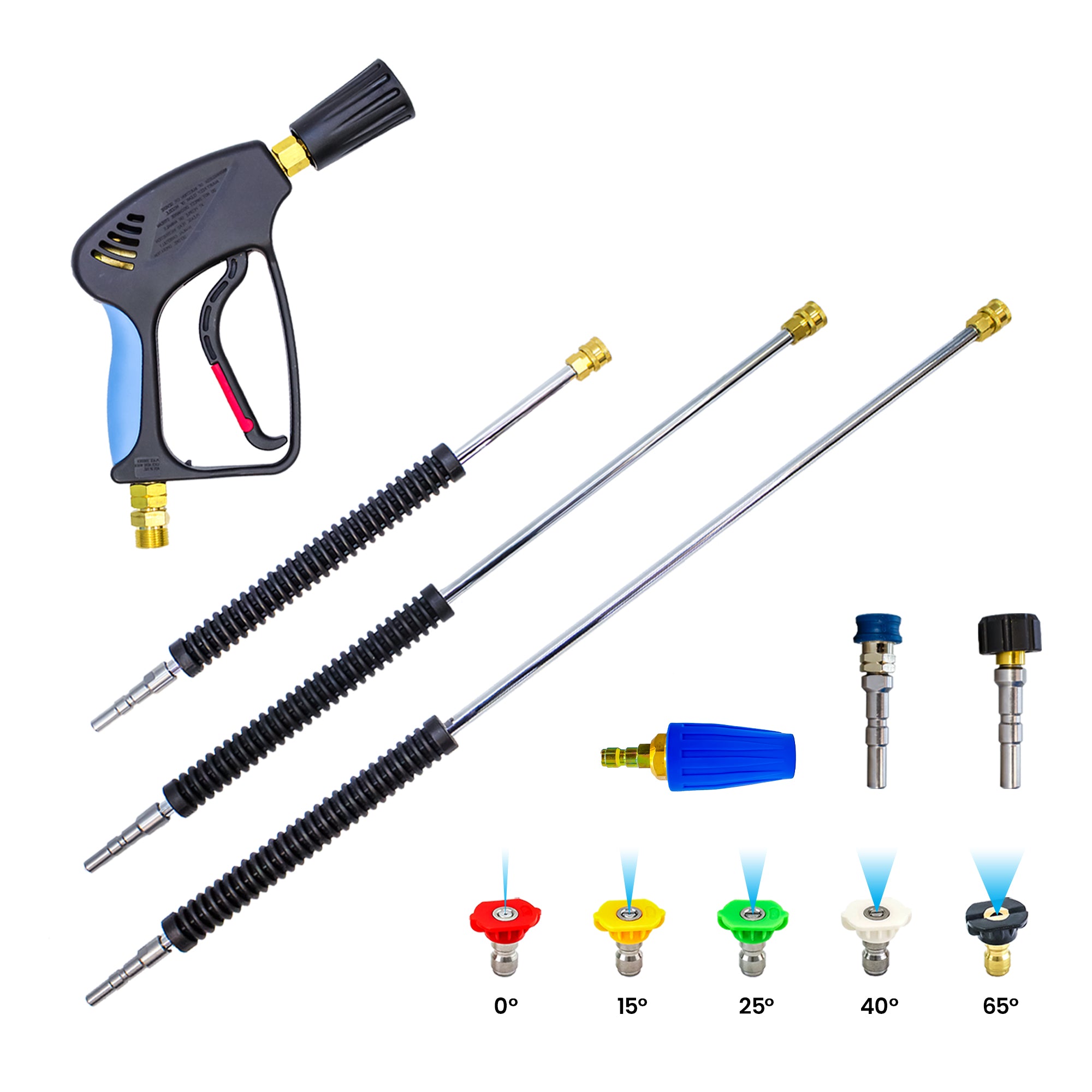 Complete Kranzle Pressure Washing Kit With D12 Quick Release lances & nozzles