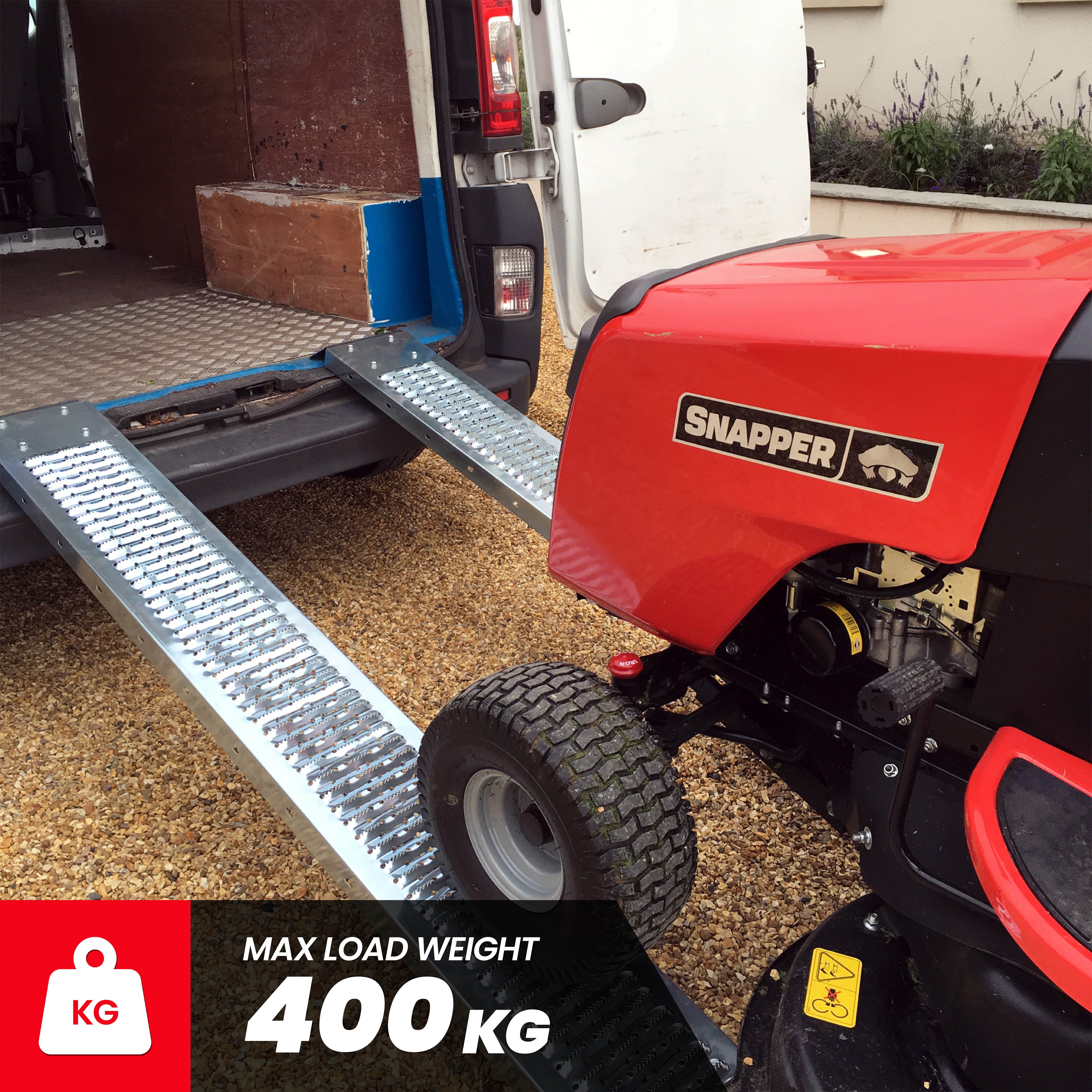 Loading Ramps 1.85m (Set of 2) Heavy Duty 400KG Loading Capacity