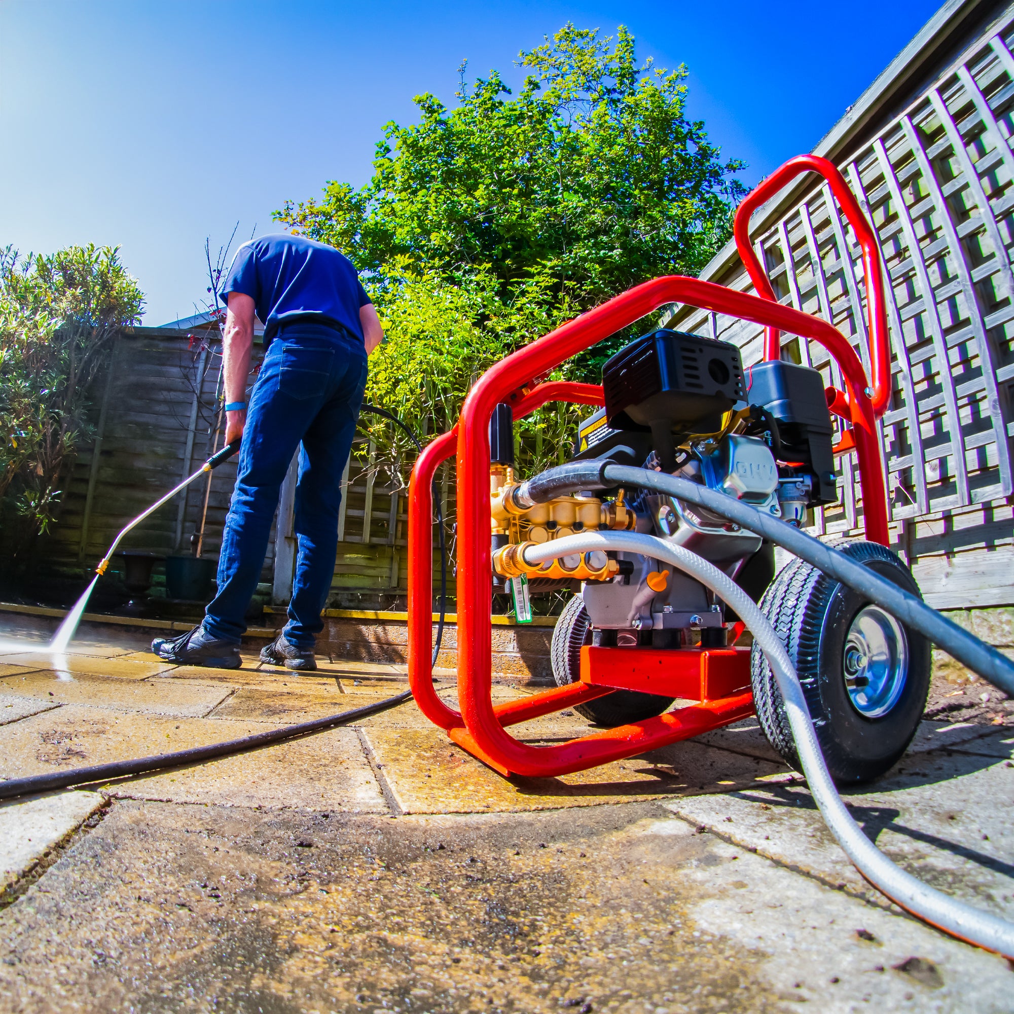 Kiam Warrior 3700P Petrol High Pressure Washer Jet Cleaner (14HP)